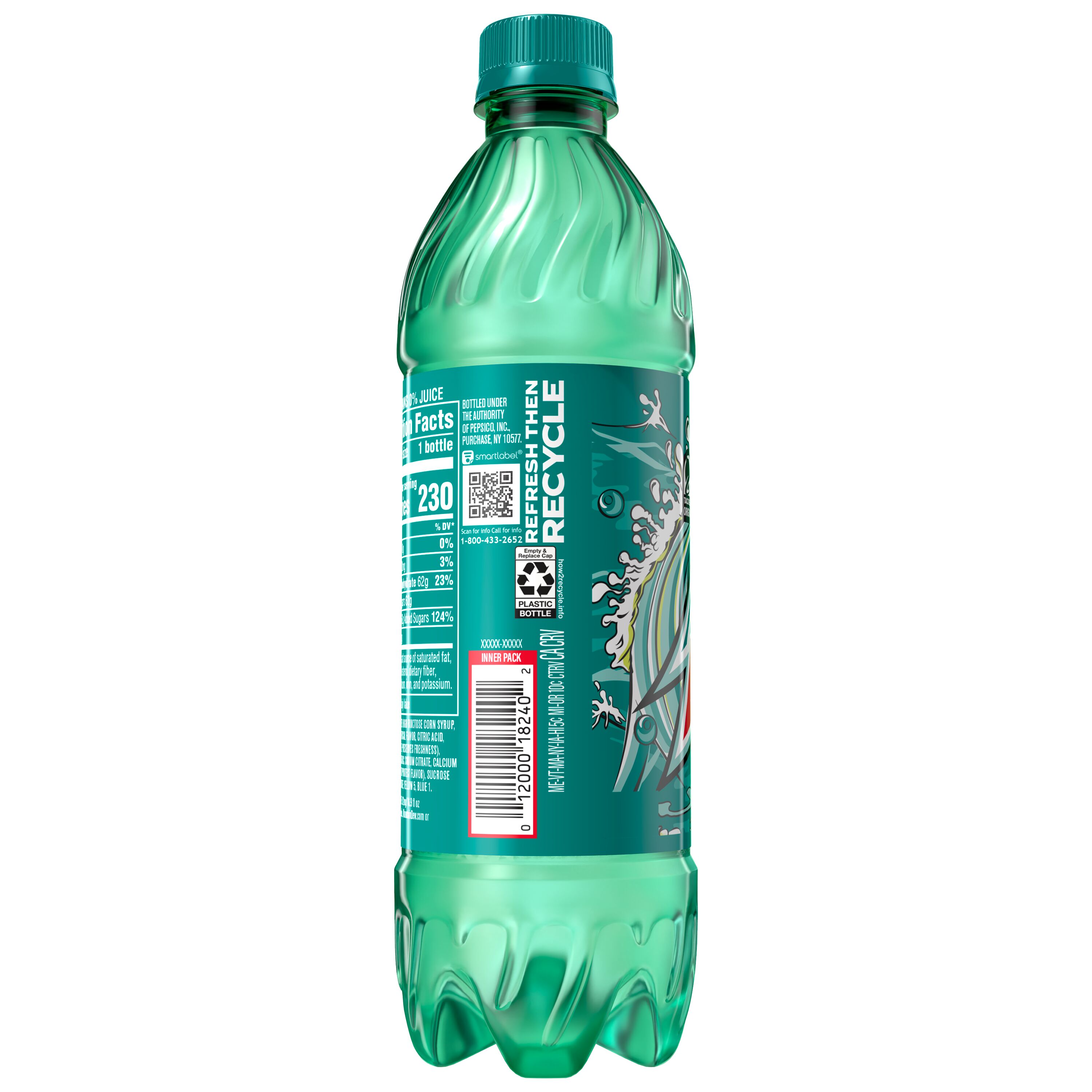 Mountain Dew, Baja Blast, Dew With A Blast Of Natural And Artificial Tropical Lime Flavor thumbnail