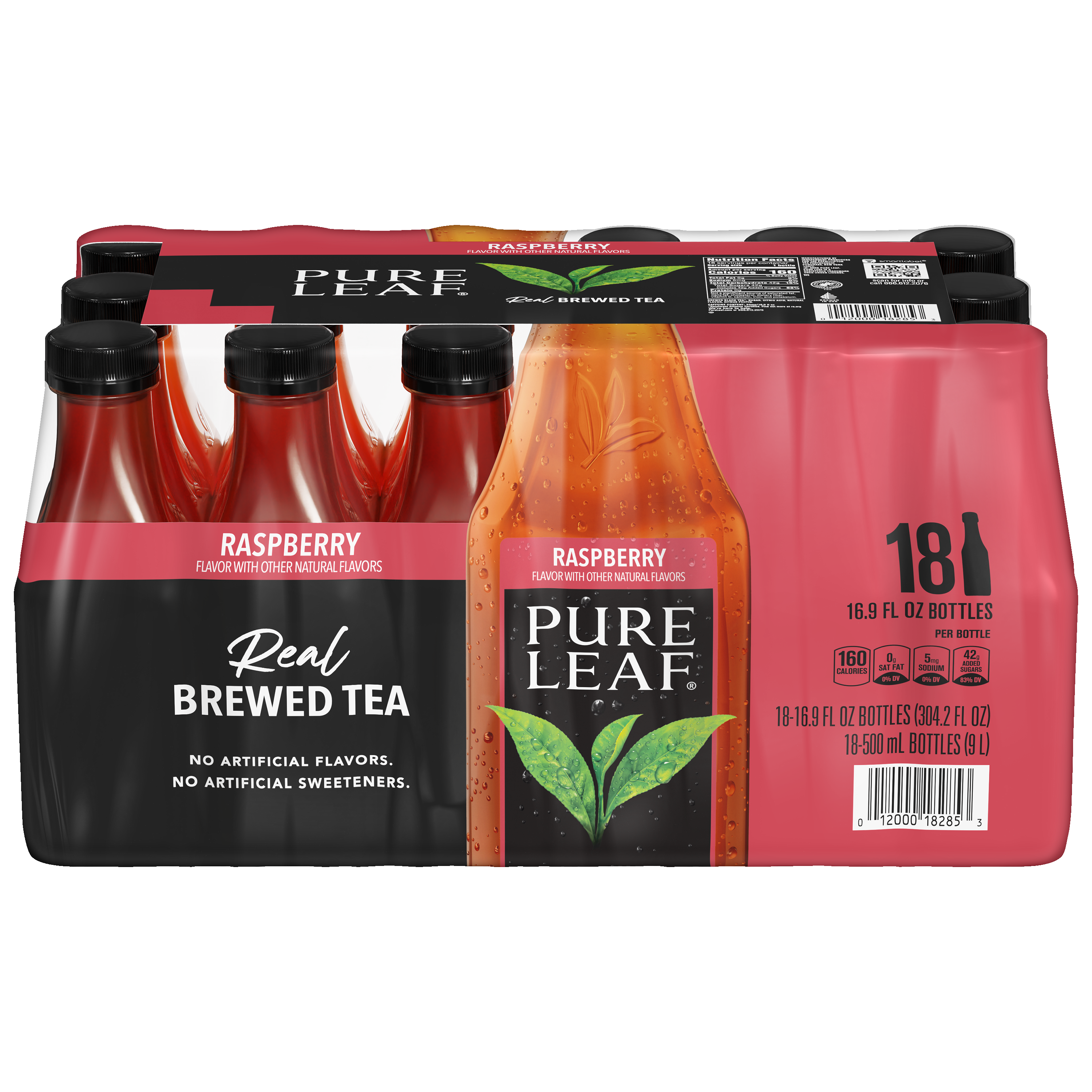 Pure Leaf, Raspberry Flavor, Real Brewed Tea
