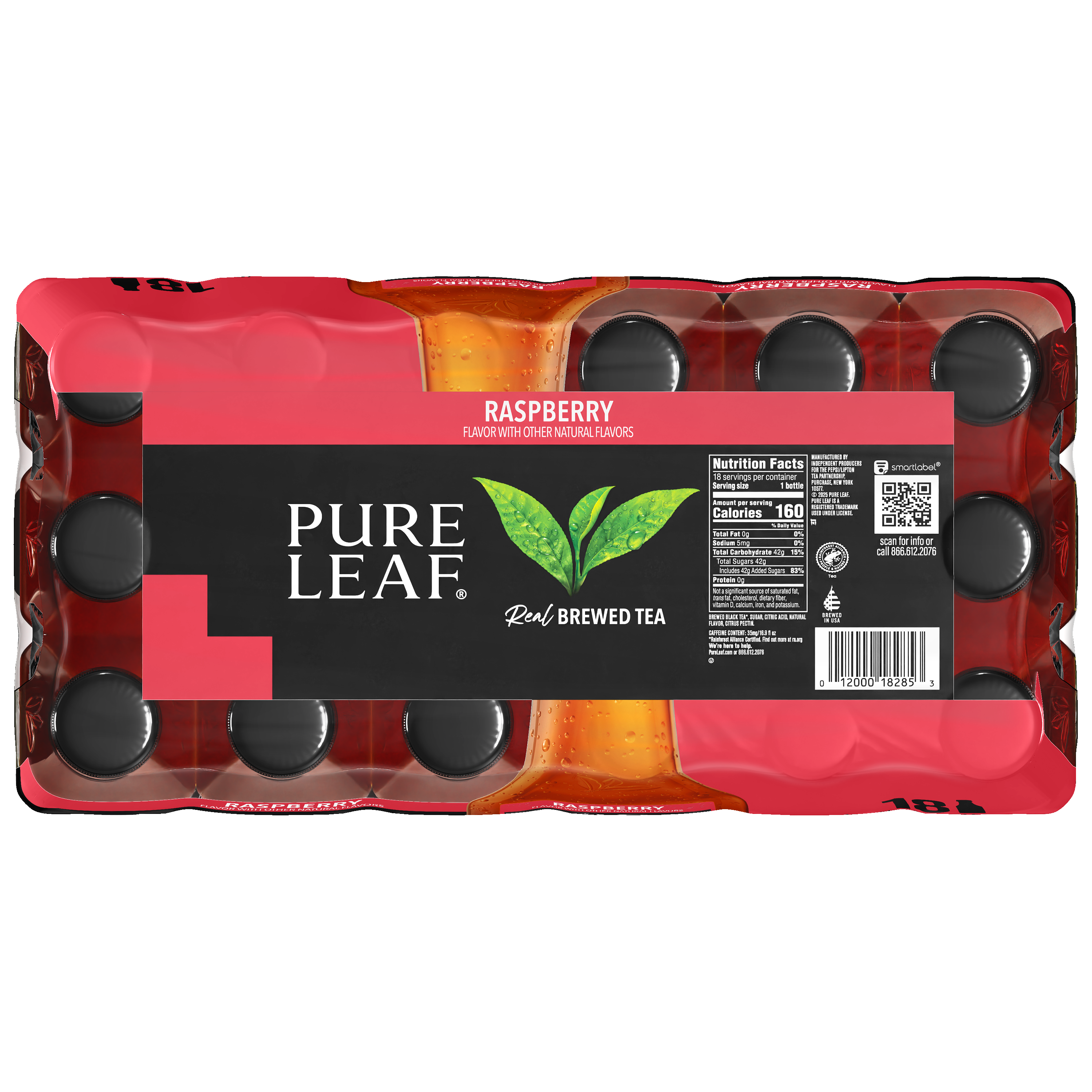 Pure Leaf, Raspberry Flavor, Real Brewed Tea thumbnail
