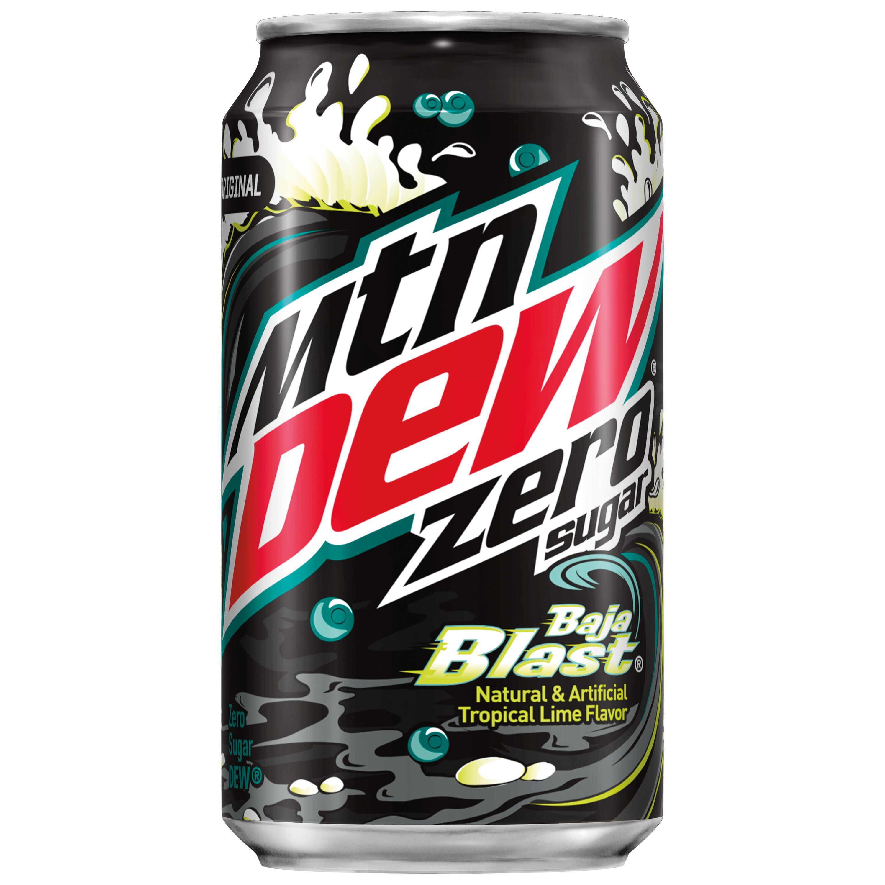 Mountain Dew, Zero Sugar, Baja Blast, Natural & Artificial Tropical Lime Flavor, Zero Sugar Dew