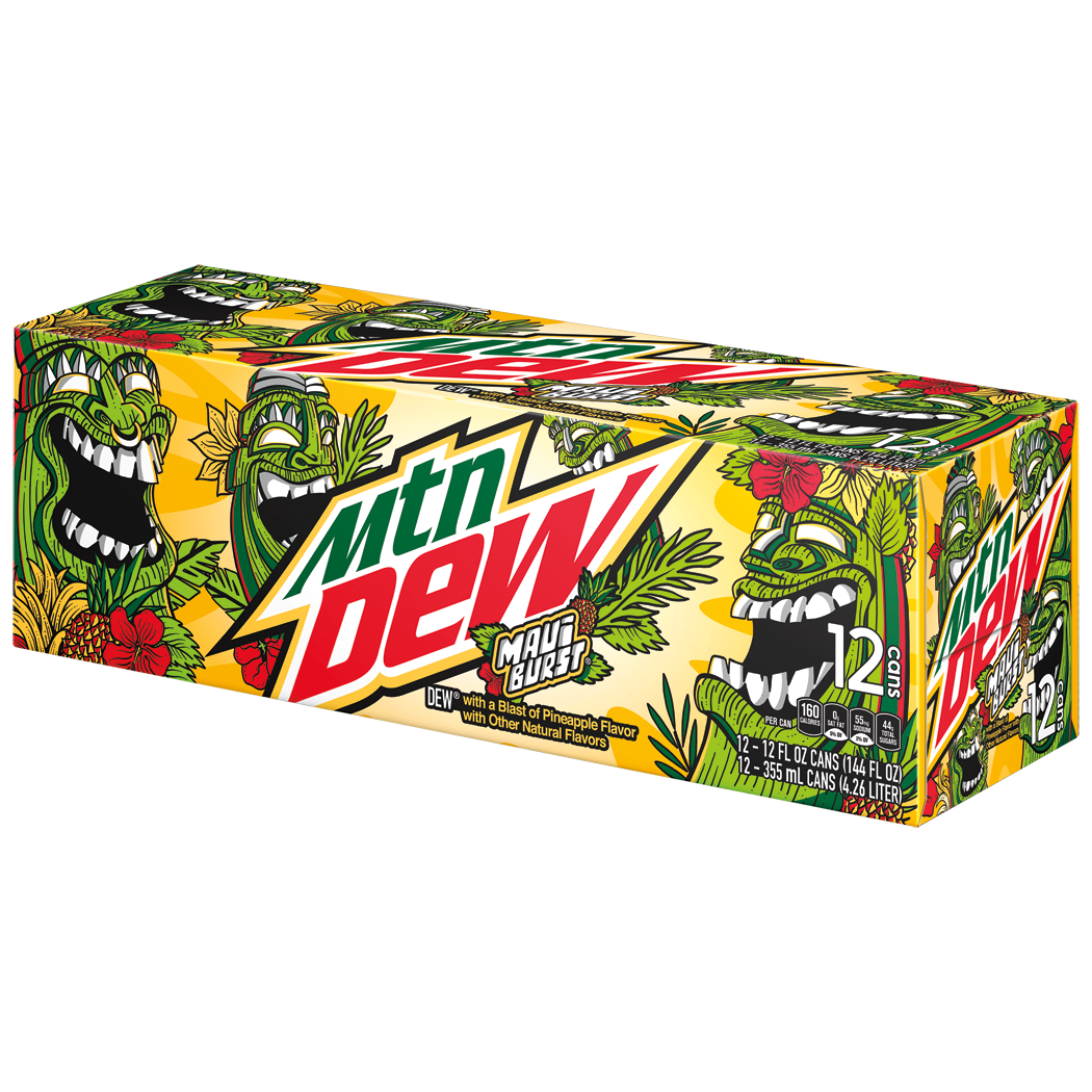 Mountain Dew, Maui Burst, DEW With A Blast Of Pineapple Flavor thumbnail