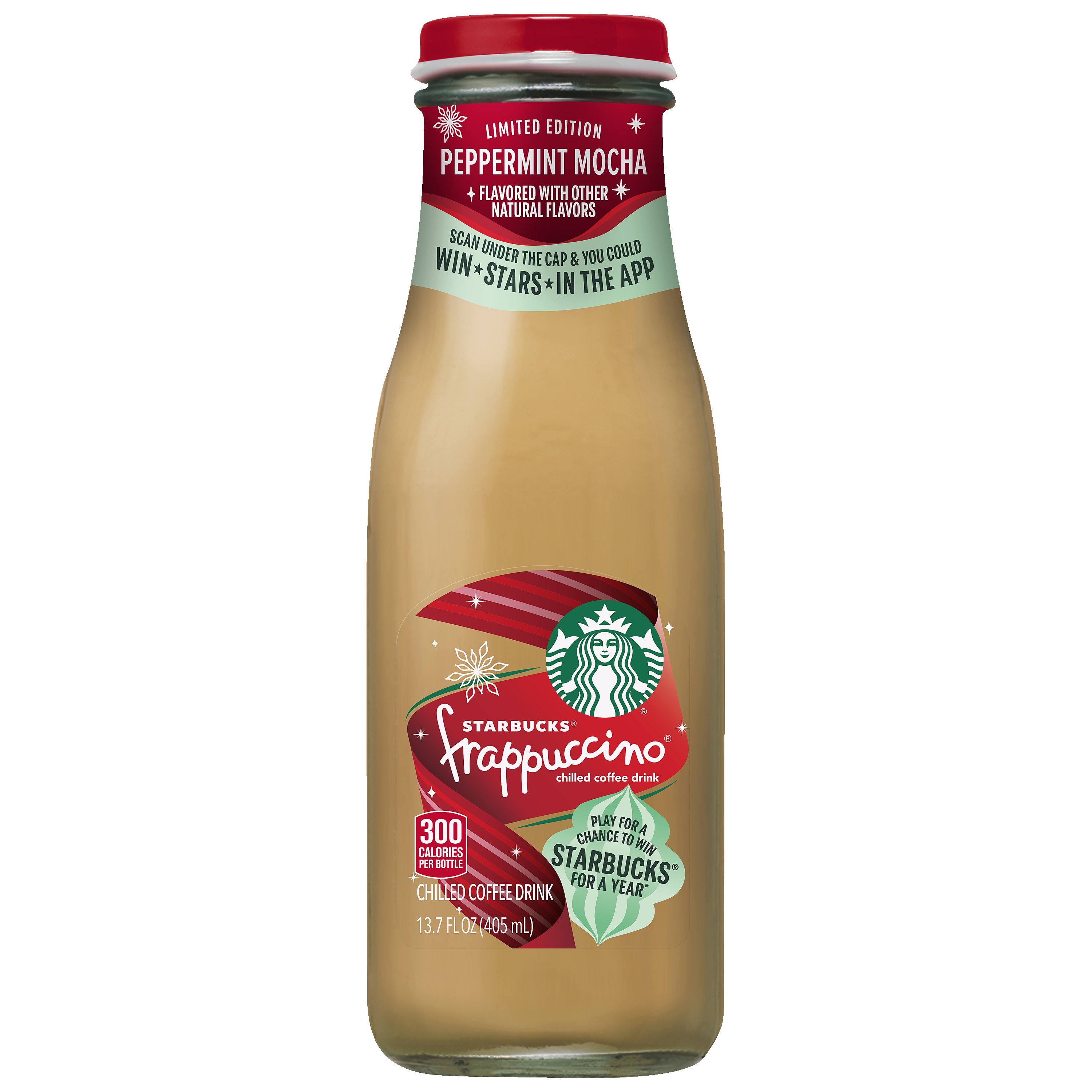Starbucks, Frappuccino, Peppermint Mocha Flavored, Chilled Coffee Drink thumbnail