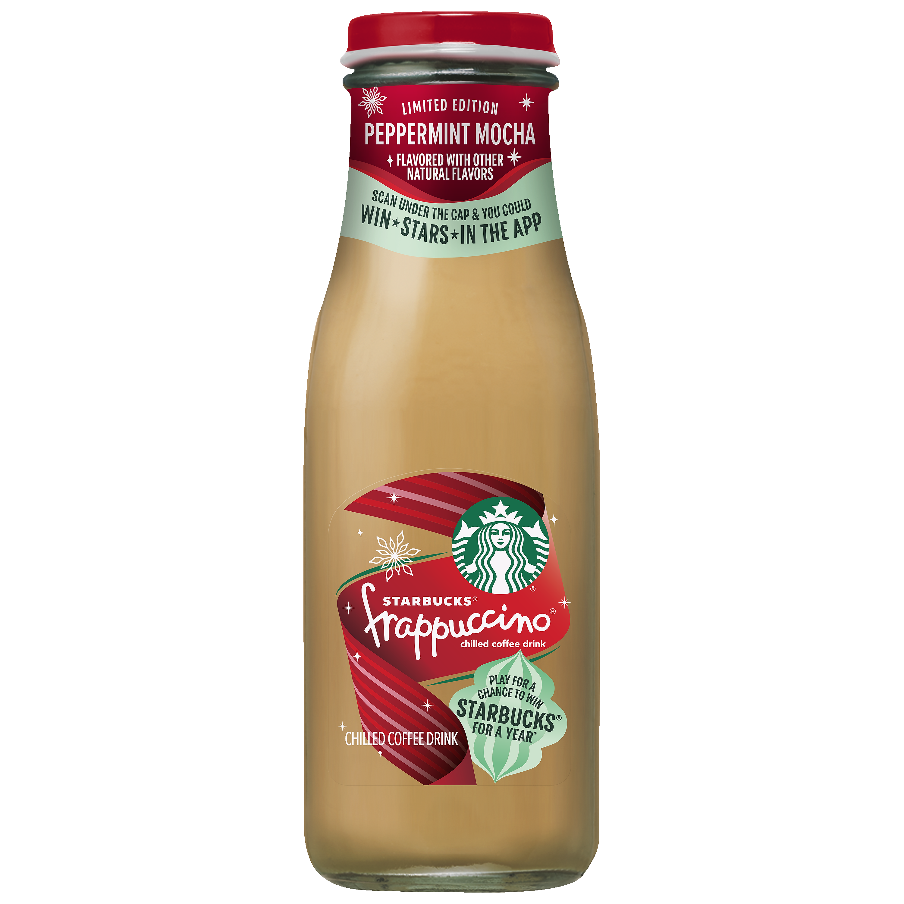 Starbucks, Frappuccino, Peppermint Mocha Flavored, Chilled Coffee Drink