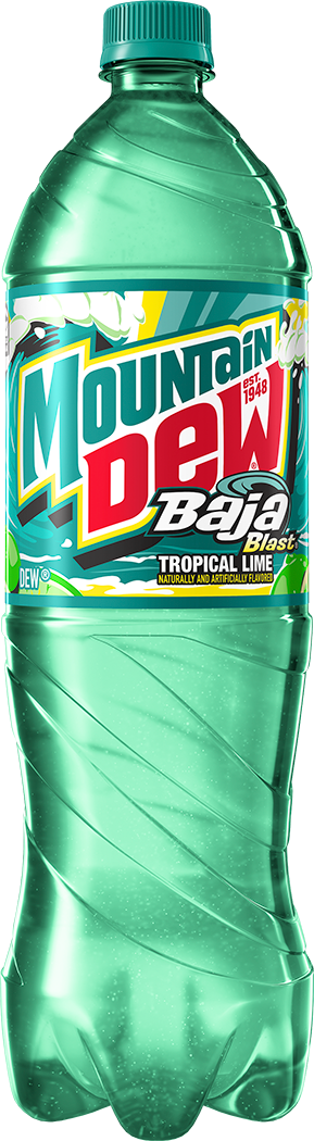 Mountain Dew, Baja Blast, Tropical Lime Naturally And Artificially Flavored Dew thumbnail