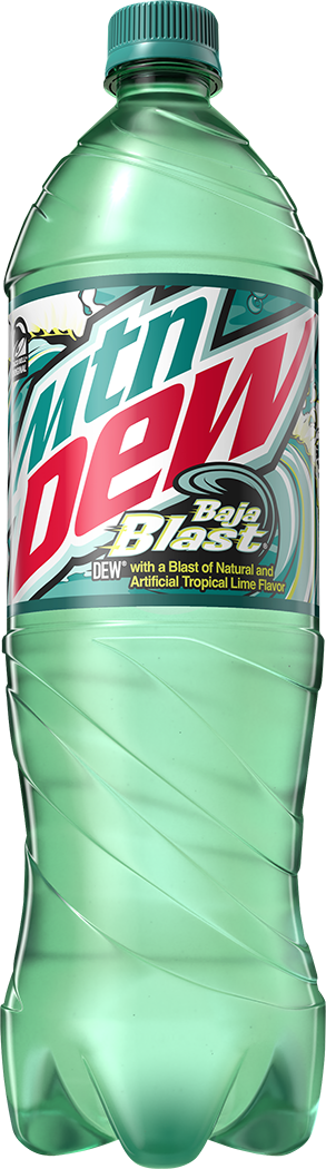 Mountain Dew, Baja Blast, Dew With A Blast Of Natural And Artificial Tropical Lime Flavor thumbnail