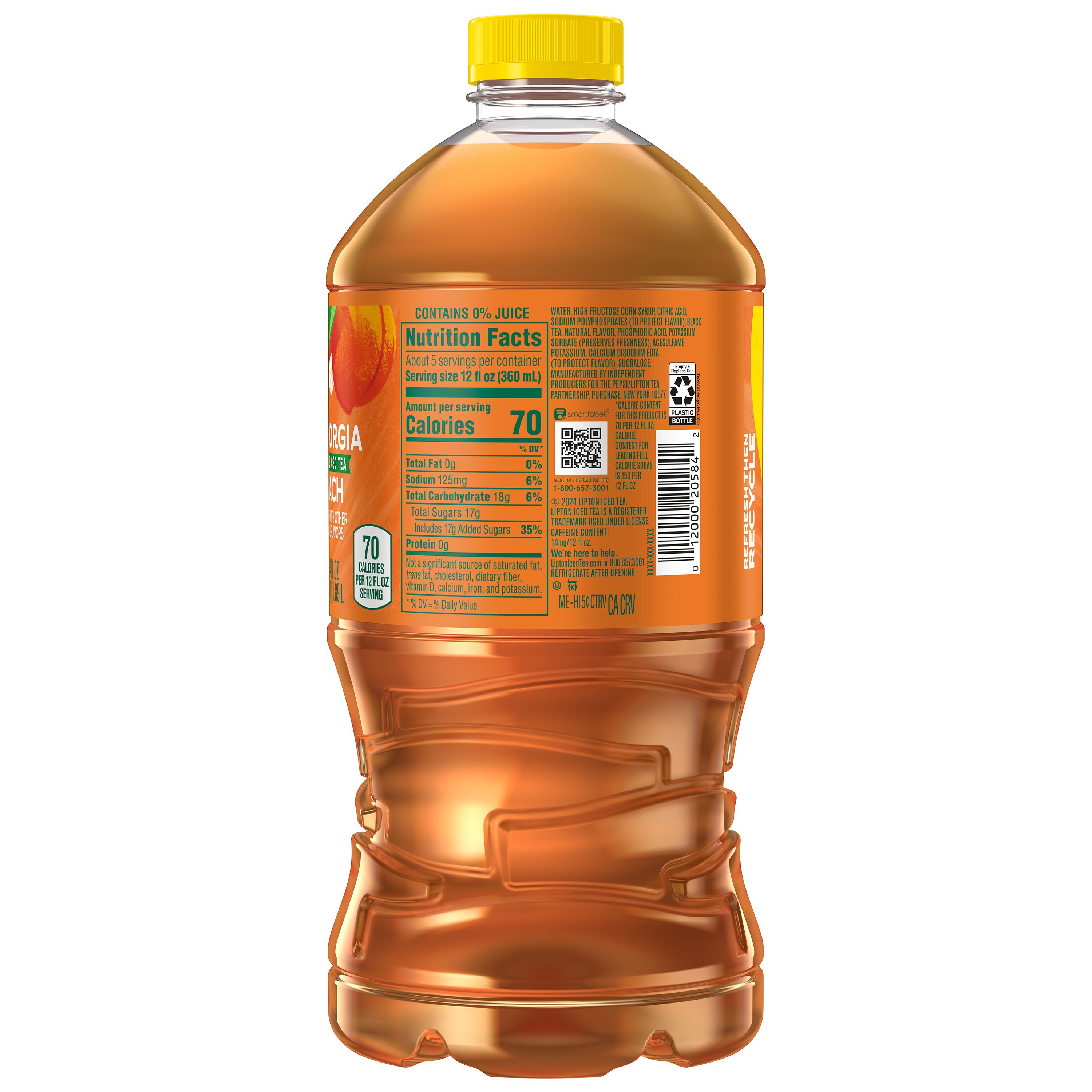 Lipton, Georgia Peach Flavor, Iced Tea thumbnail