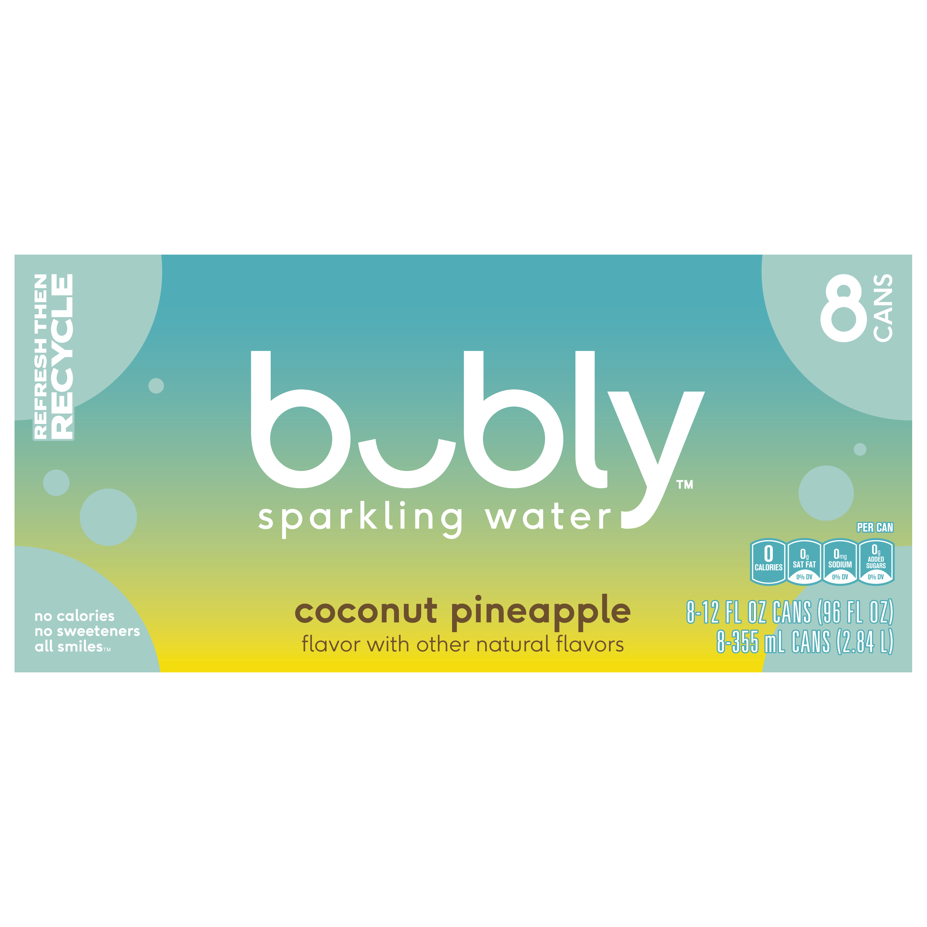 bubly, Coconut Pineapple Flavor, Sparkling Water thumbnail