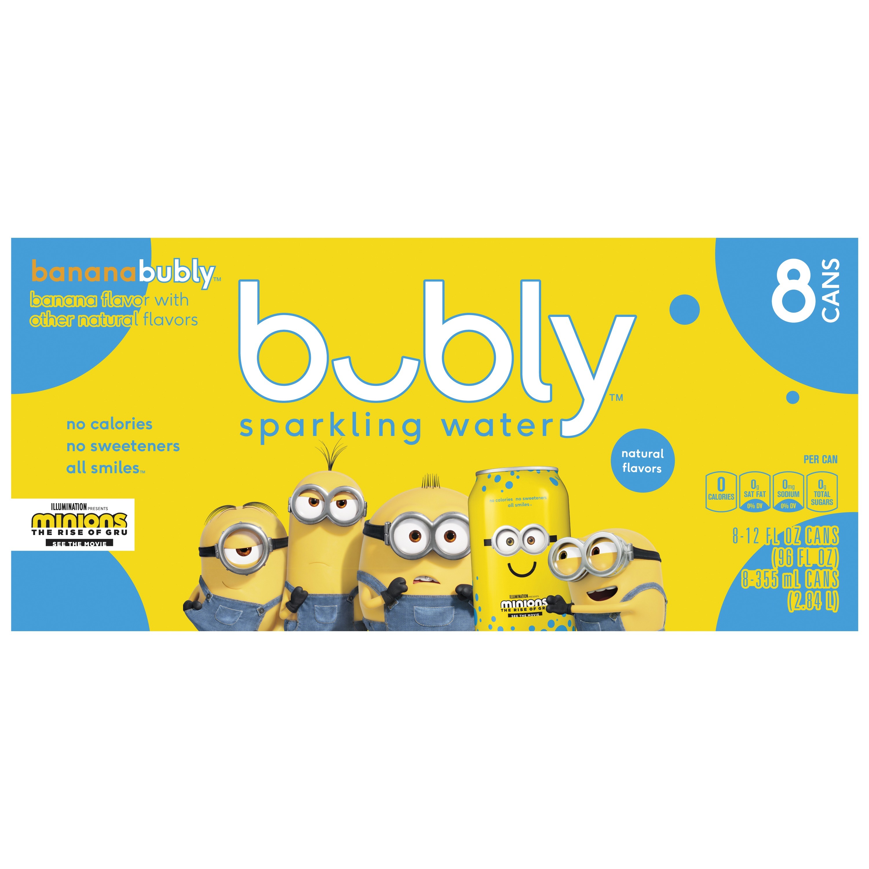 bubly, Banana Flavor, Sparkling Water