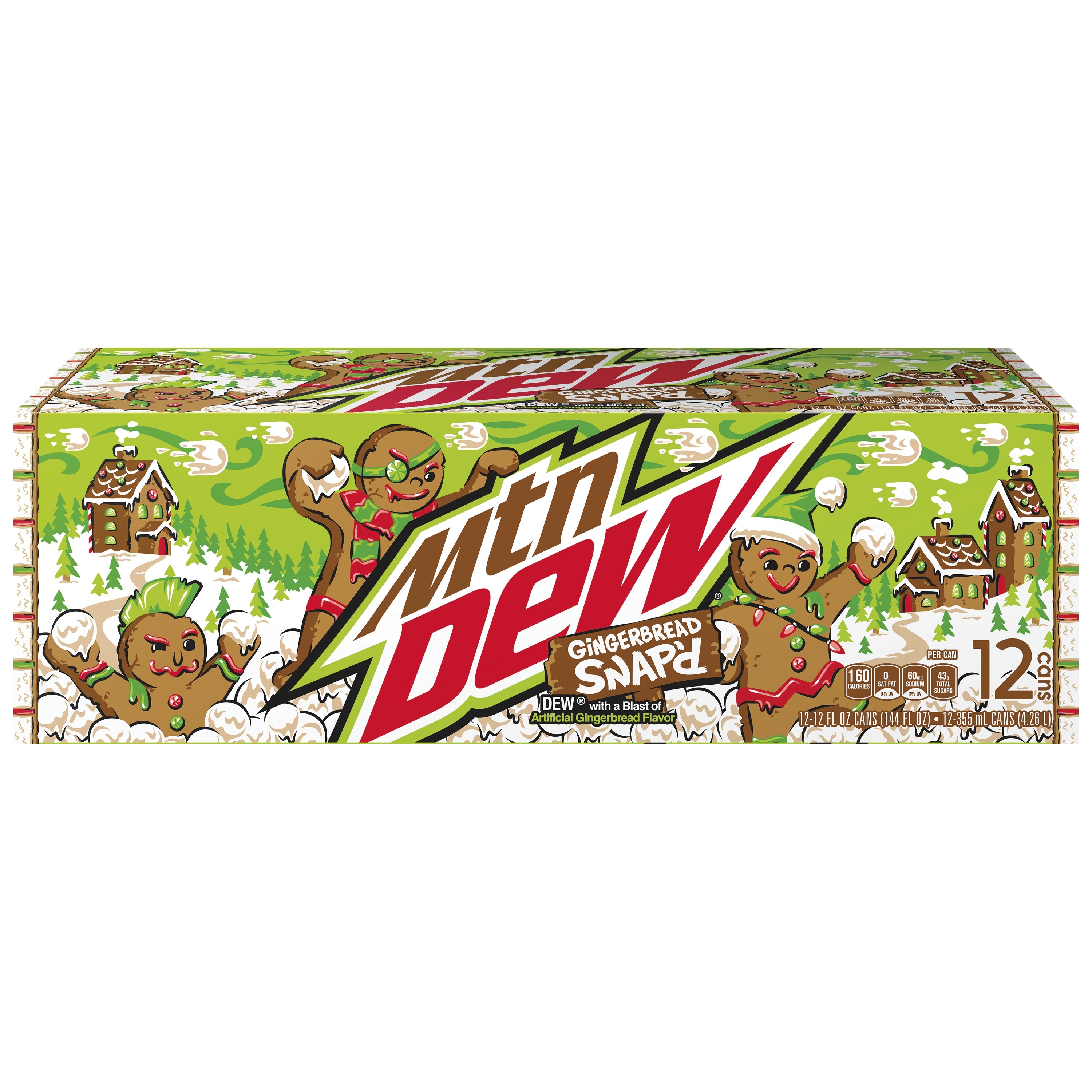 Mountain Dew, Gingerbread Snap'd, Dew With A Blast Of Artificial Gingerbread Flavor