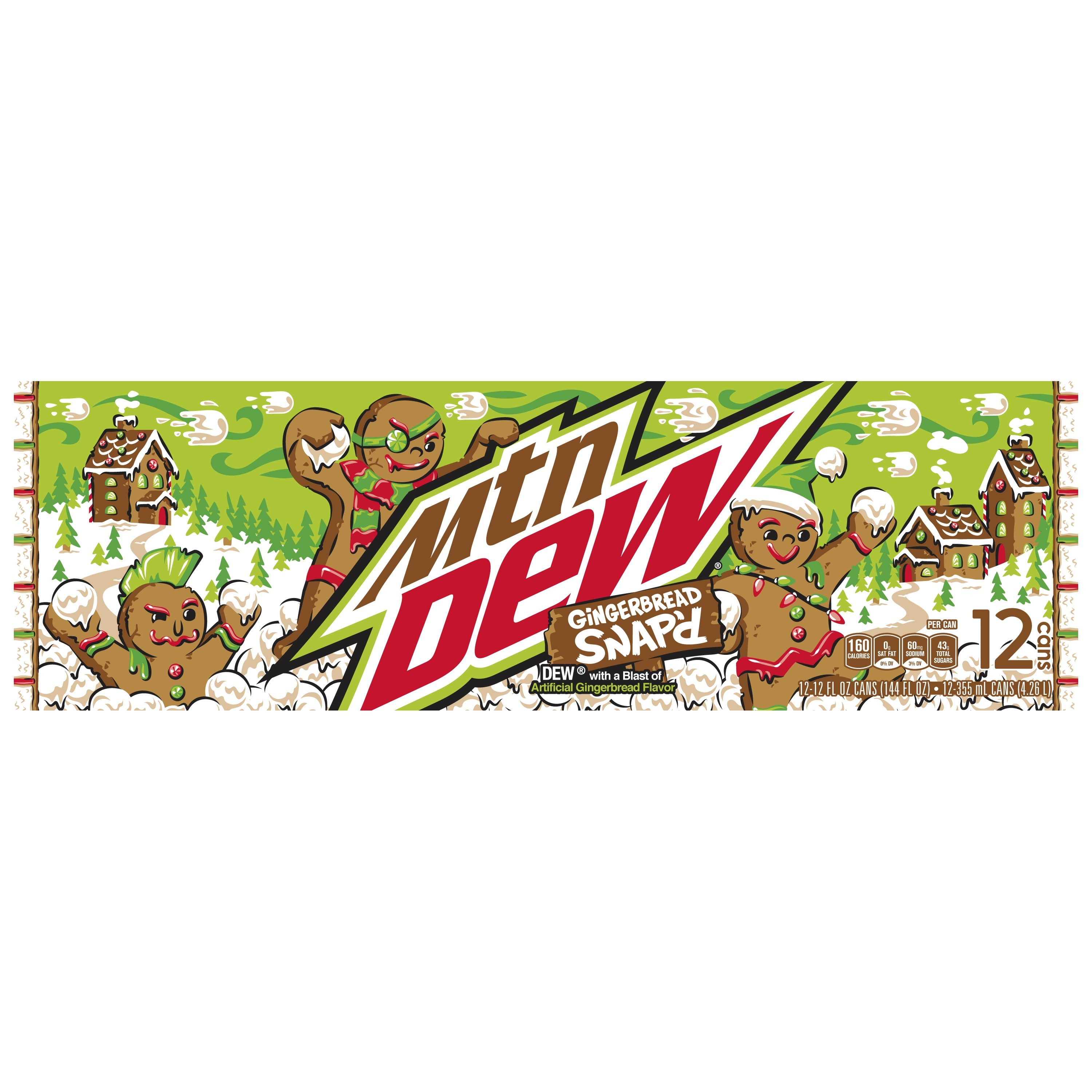 Mountain Dew, Gingerbread Snap'd, Dew With A Blast Of Artificial Gingerbread Flavor thumbnail