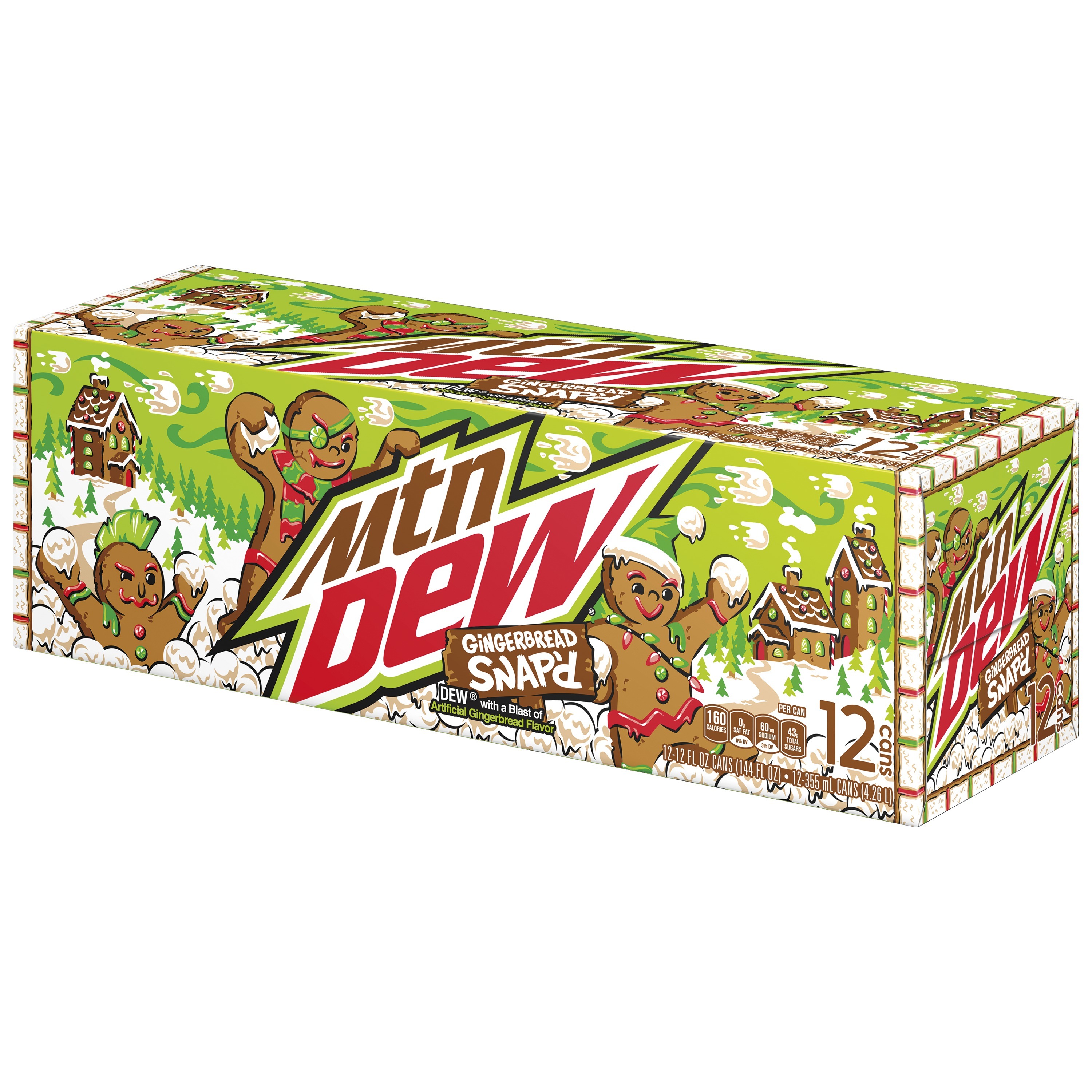 Mountain Dew, Gingerbread Snap'd, Dew With A Blast Of Artificial Gingerbread Flavor thumbnail