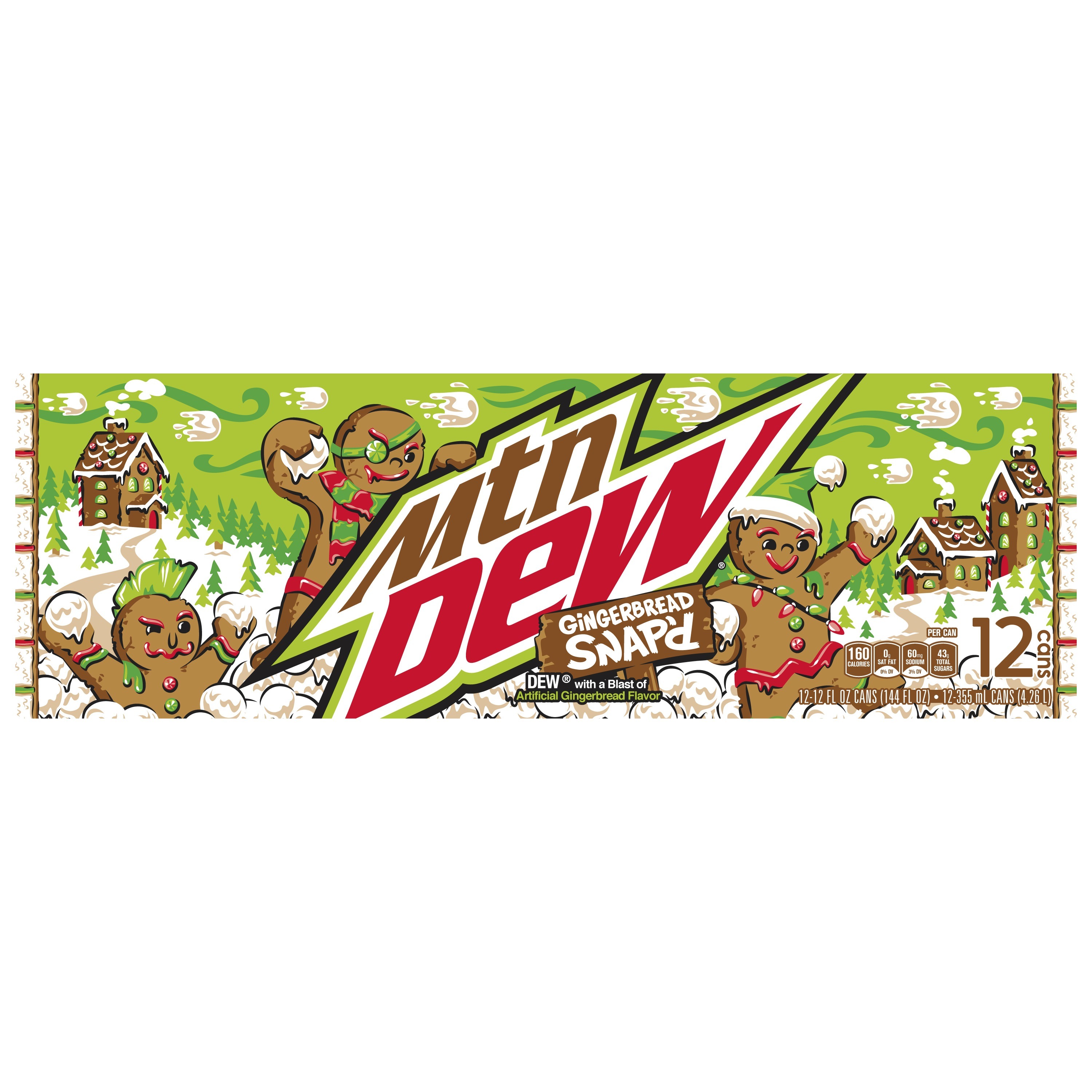 Mountain Dew, Gingerbread Snap'd, Dew With A Blast Of Artificial Gingerbread Flavor thumbnail