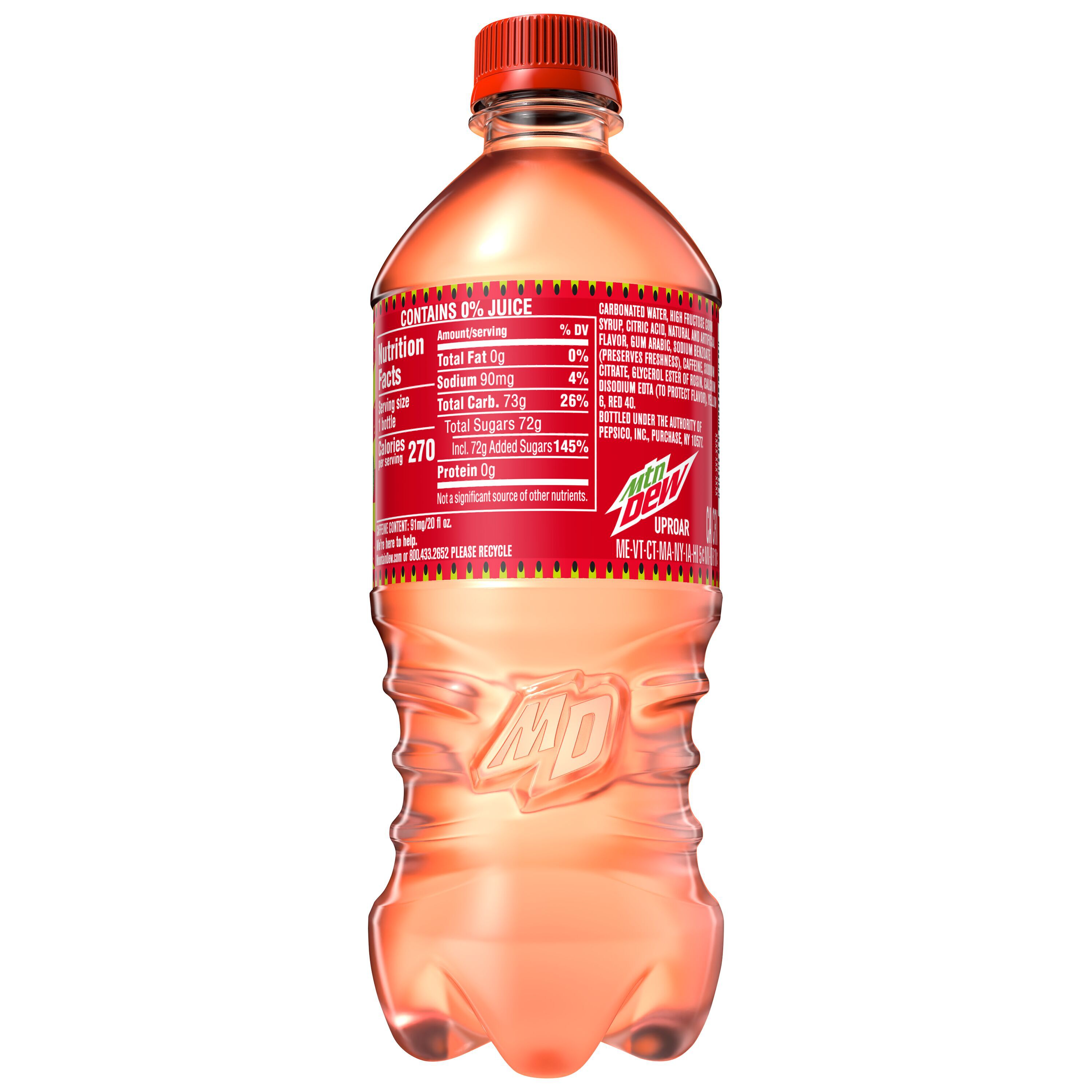 Mountain Dew, Uproar, Dew Charged With Berry Kiwi Naturally & Artificially Flavored thumbnail
