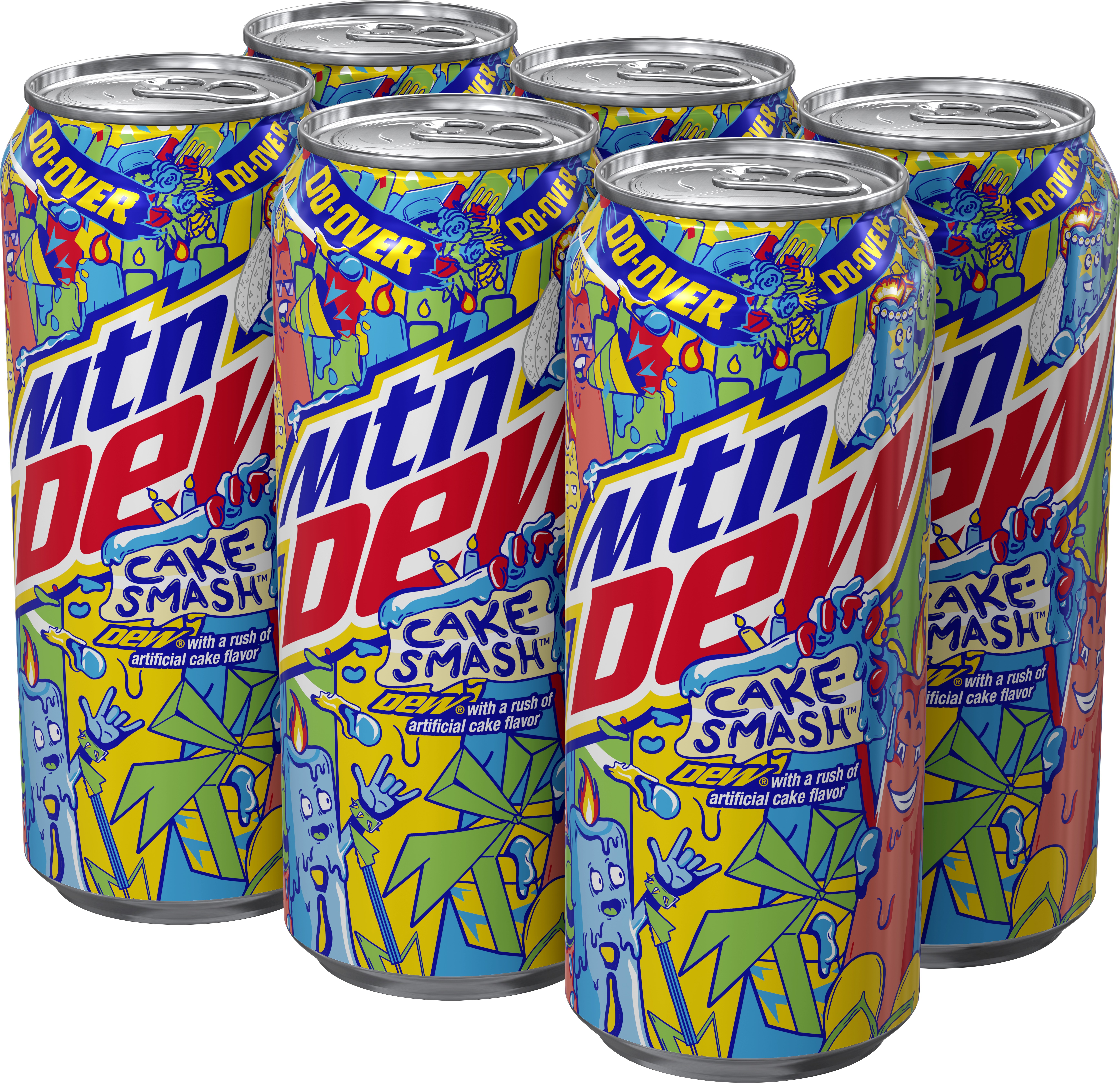 Mountain Dew, Cake-Smash, Dew with A Rush Of  Artificial Cake Flavor