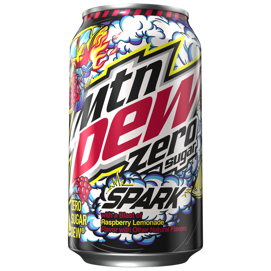 Mountain Dew, Zero Sugar, Spark, With A Blast Of Raspberry Lemonade Flavor, Zero Sugar Dew thumbnail