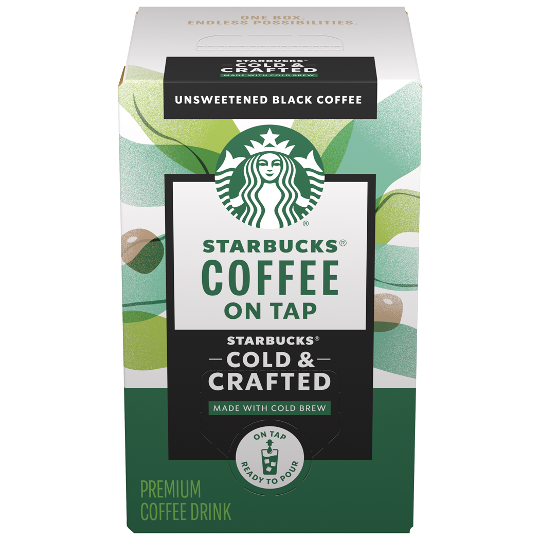 Starbucks, Cold & Crafted, Unsweetened Black Coffee, Premium Coffee Drink thumbnail