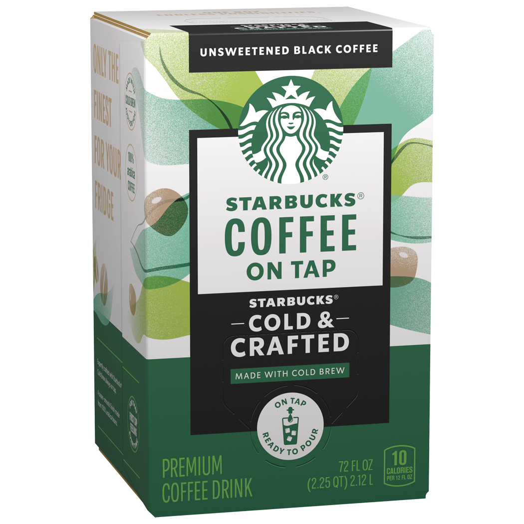 Starbucks, Cold & Crafted, Unsweetened Black Coffee, Premium Coffee Drink thumbnail