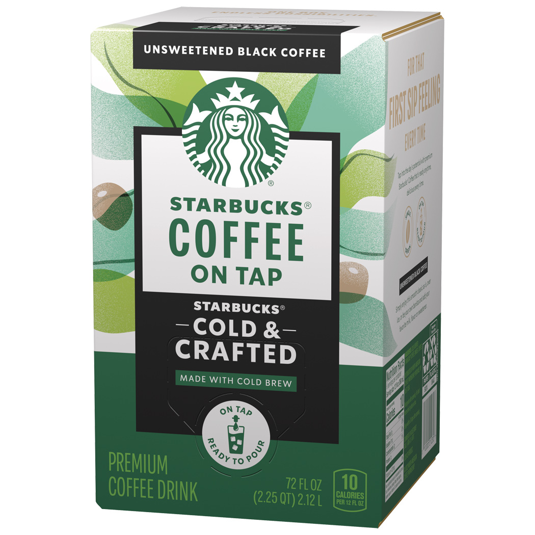 Starbucks, Cold & Crafted, Unsweetened Black Coffee, Premium Coffee Drink thumbnail