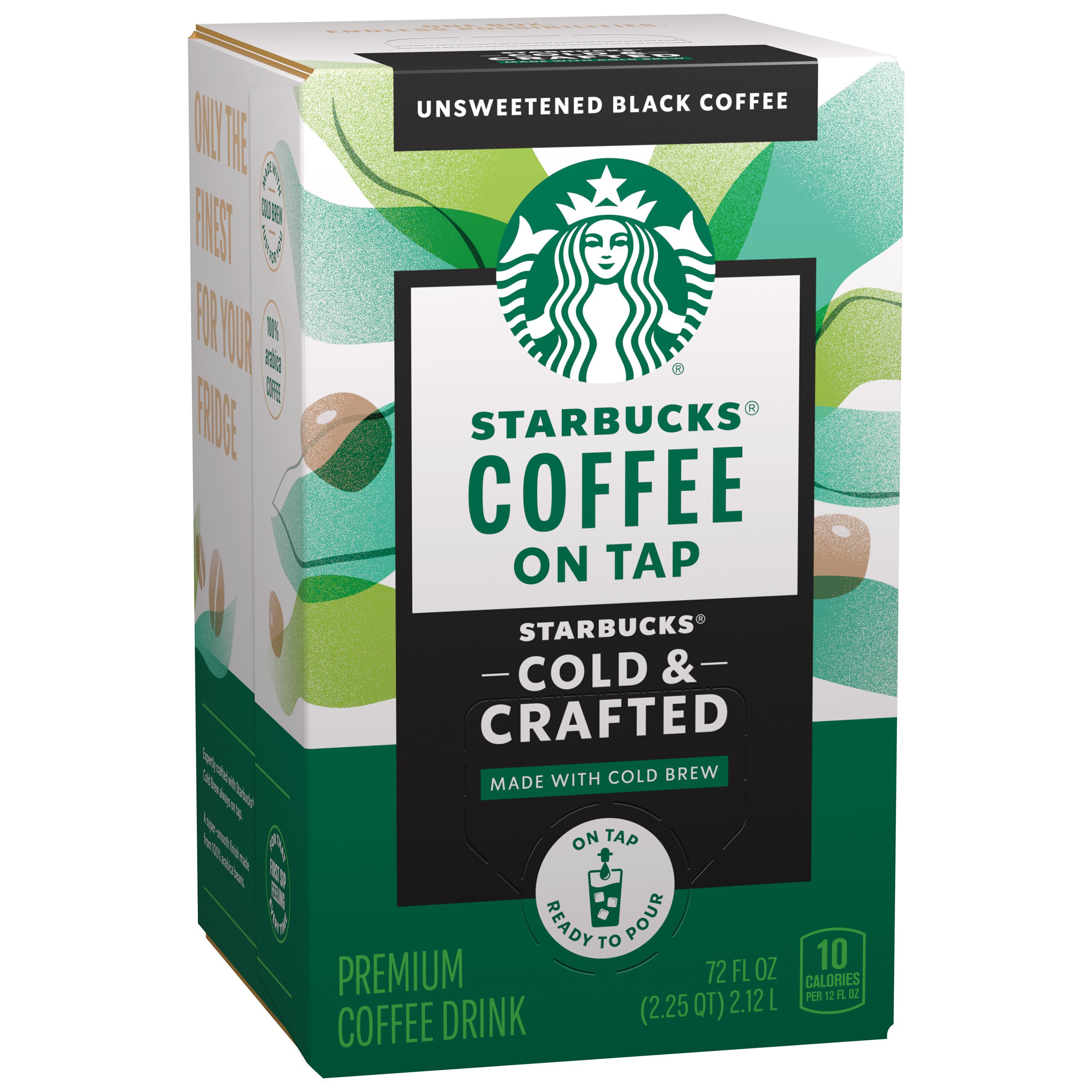 Starbucks, Cold & Crafted, Unsweetened Black Coffee, Premium Coffee Drink thumbnail