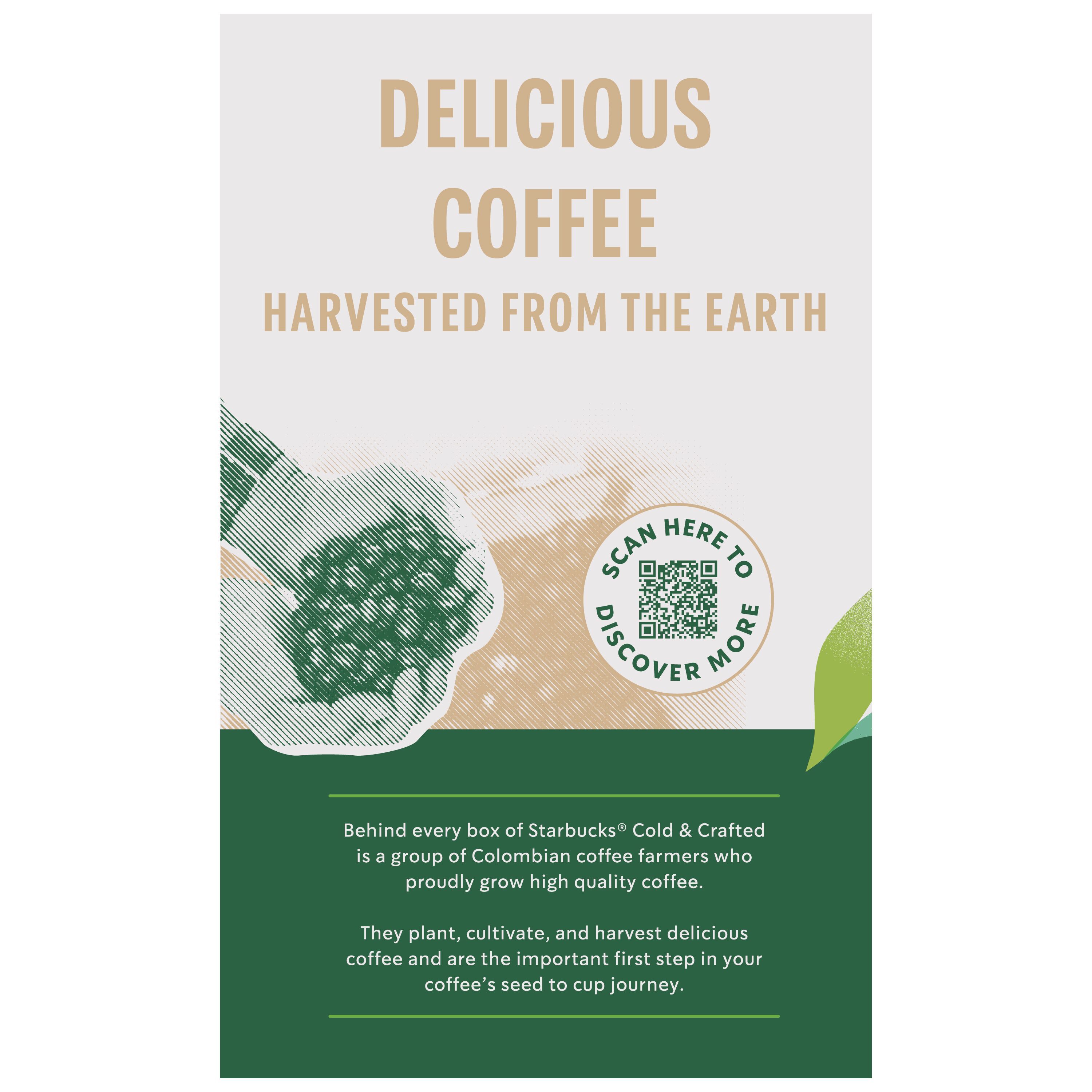 Starbucks, Cold & Crafted, Unsweetened Black Coffee, Premium Coffee Drink thumbnail