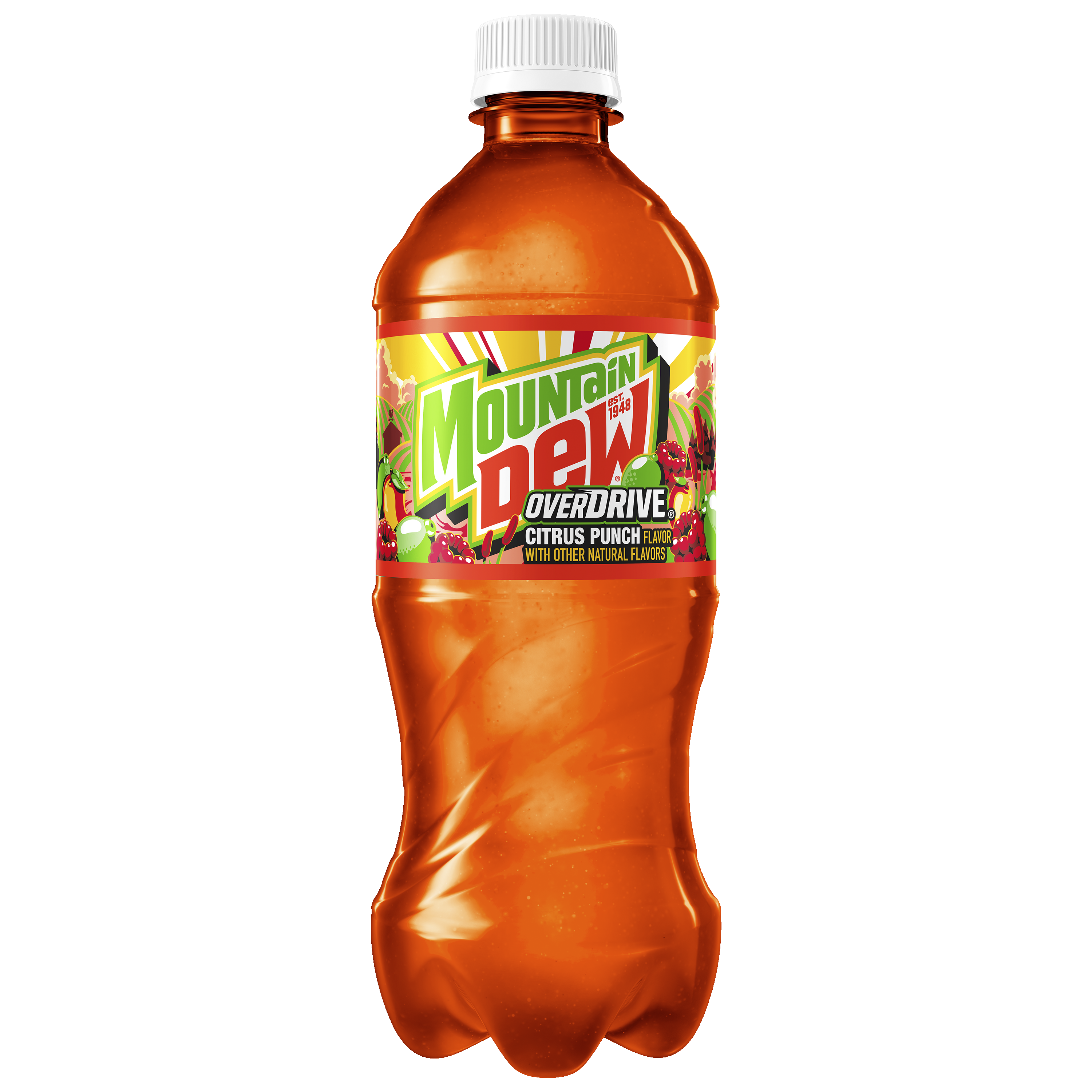 Mountain Dew, Over Drive, Citrus Punch Flavor Dew