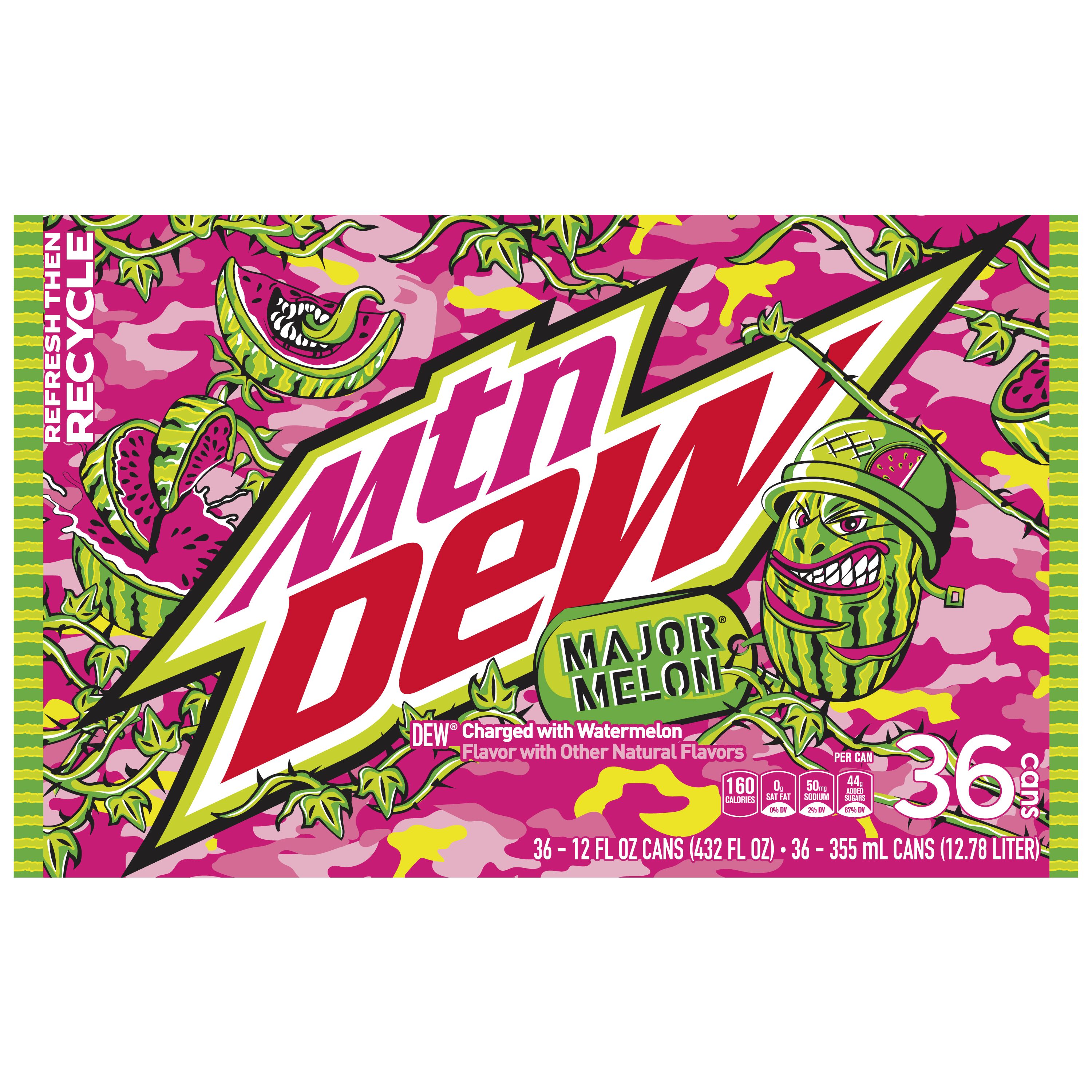 Mountain Dew, Major Melon DEW Charged With Watermelon Flavor