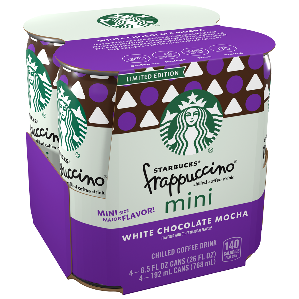 Starbucks, Limited Edition, Frappuccino, White Chocolate Mocha Flavored, Chilled Coffee Drink thumbnail
