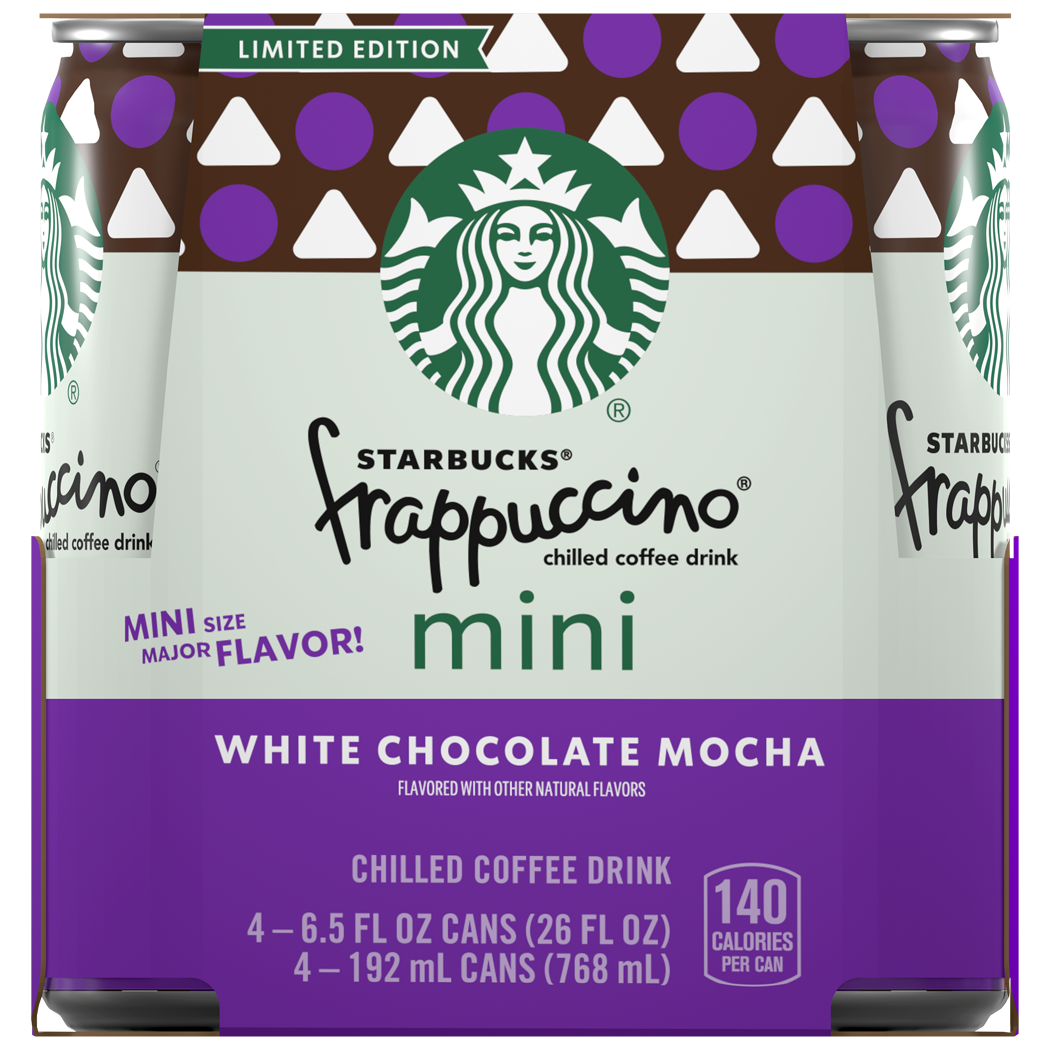 Starbucks, Limited Edition, Frappuccino, White Chocolate Mocha Flavored, Chilled Coffee Drink thumbnail