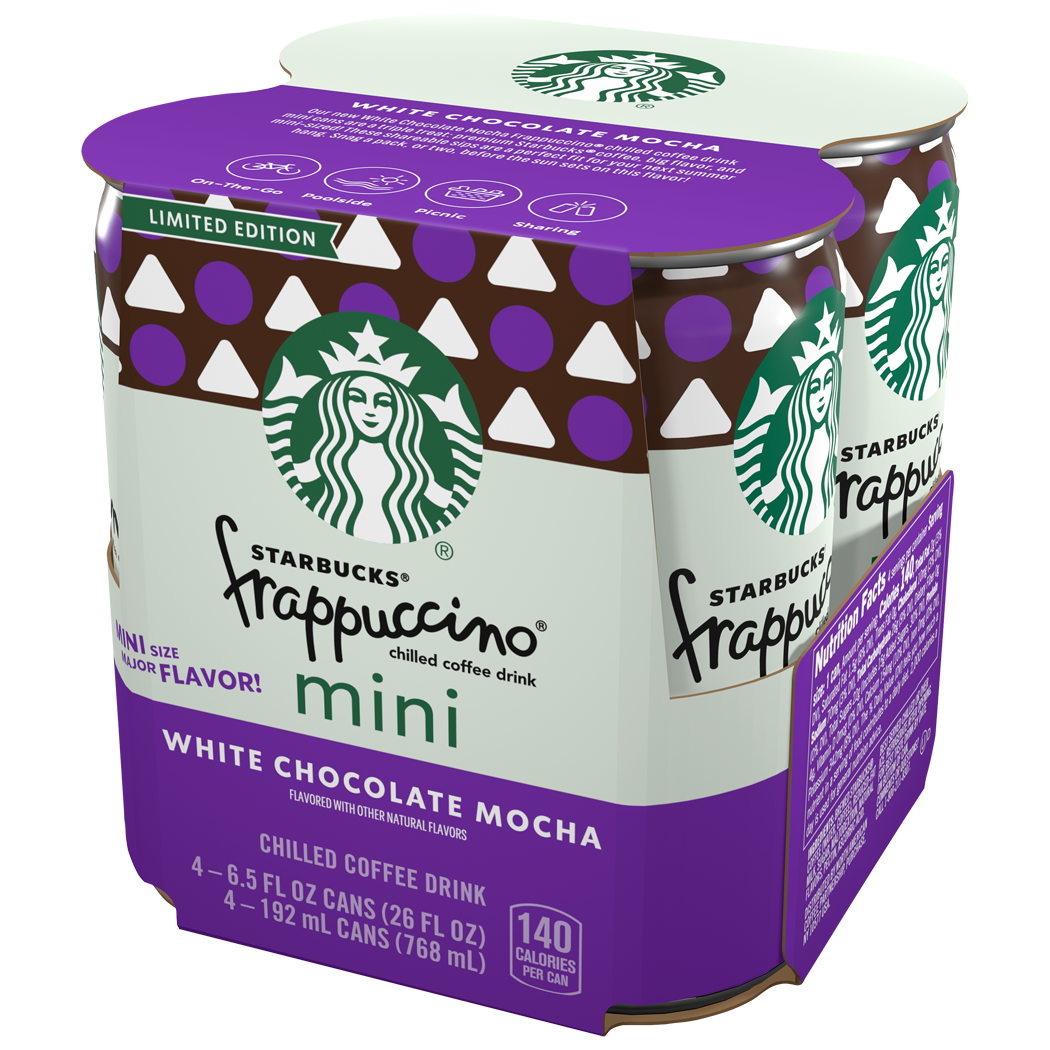 Starbucks, Limited Edition, Frappuccino, White Chocolate Mocha Flavored, Chilled Coffee Drink thumbnail