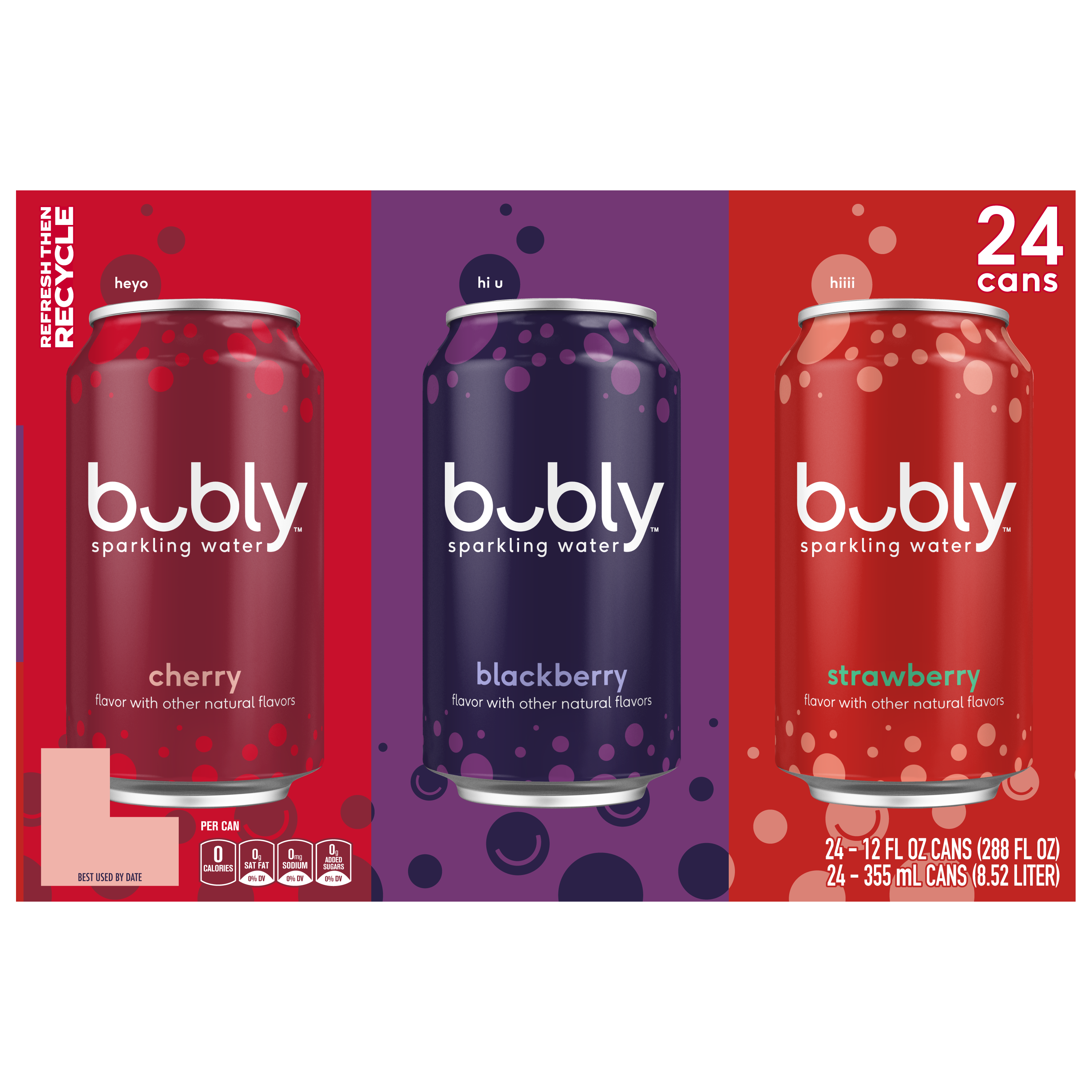bubly, Sparkling Water, Variety Pack thumbnail