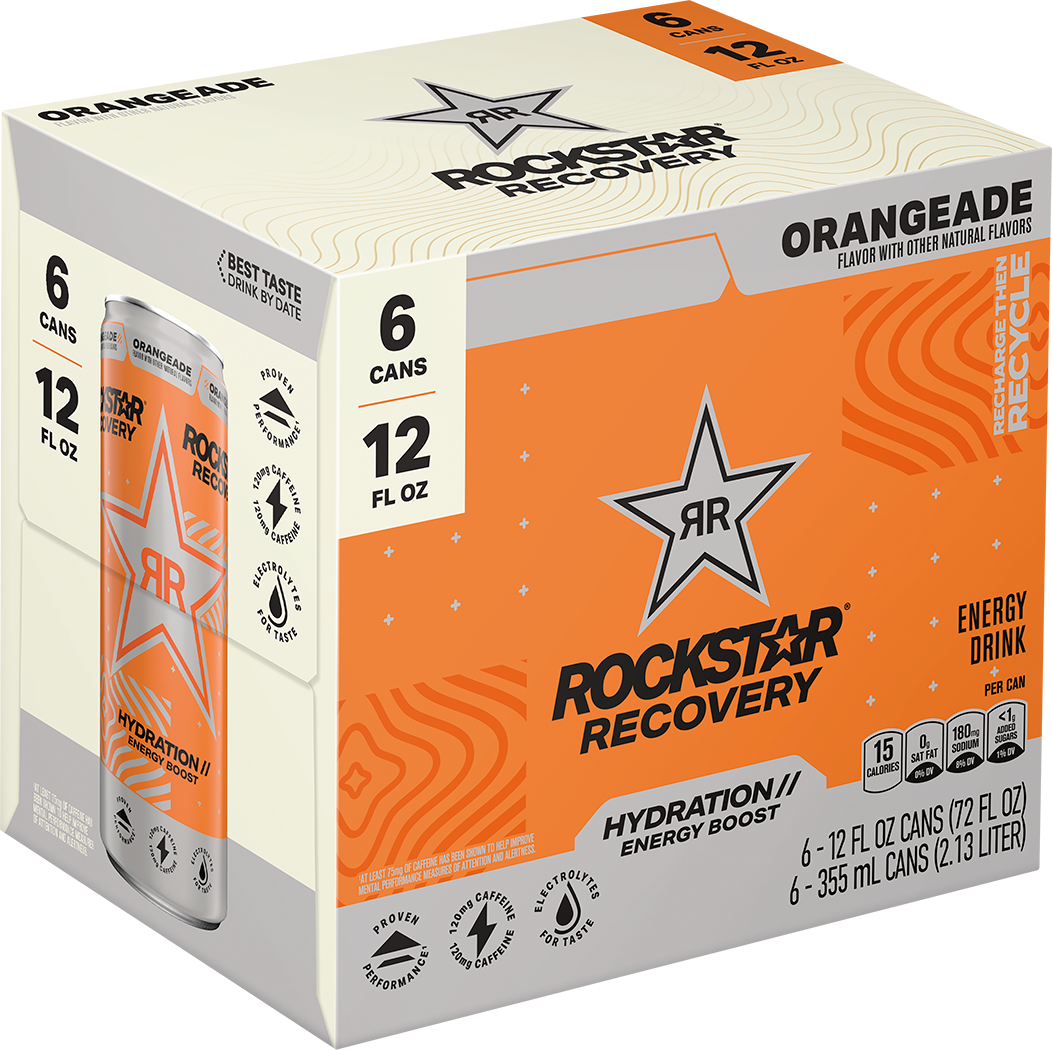 Rockstar, Recovery, Orangeade Flavor, Energy Drink thumbnail