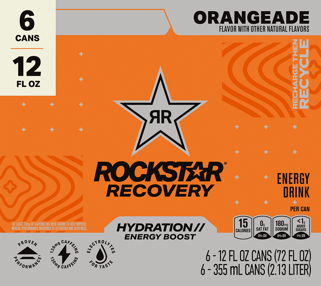 Rockstar, Recovery, Orangeade Flavor, Energy Drink thumbnail