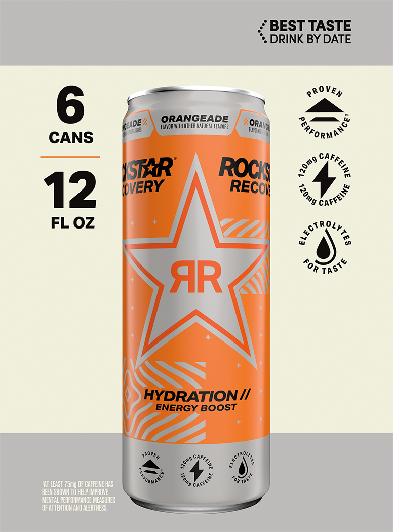 Rockstar, Recovery, Orangeade Flavor, Energy Drink thumbnail