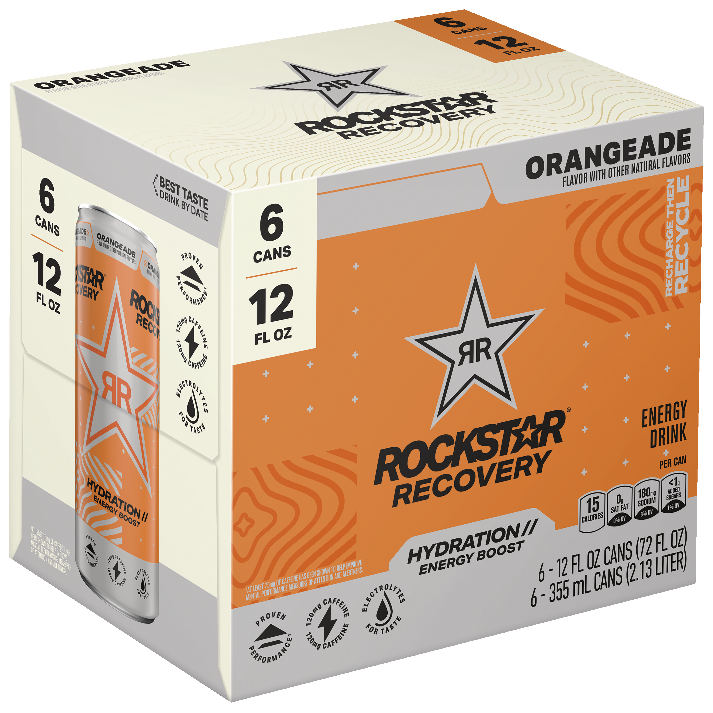 Rockstar, Recovery, Orangeade Flavor, Energy Drink thumbnail