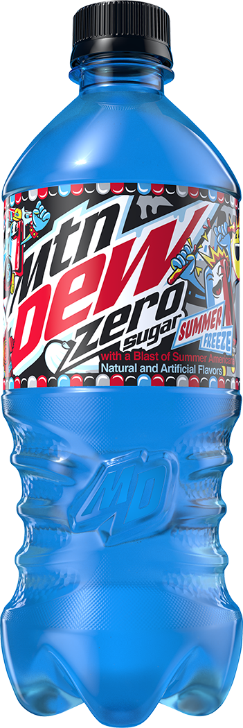 Mountain Dew, Zero Sugar, Summer Freeze, With A Blast Of Summer America Natural & Artificial Flavors, Zero Sugar Dew thumbnail