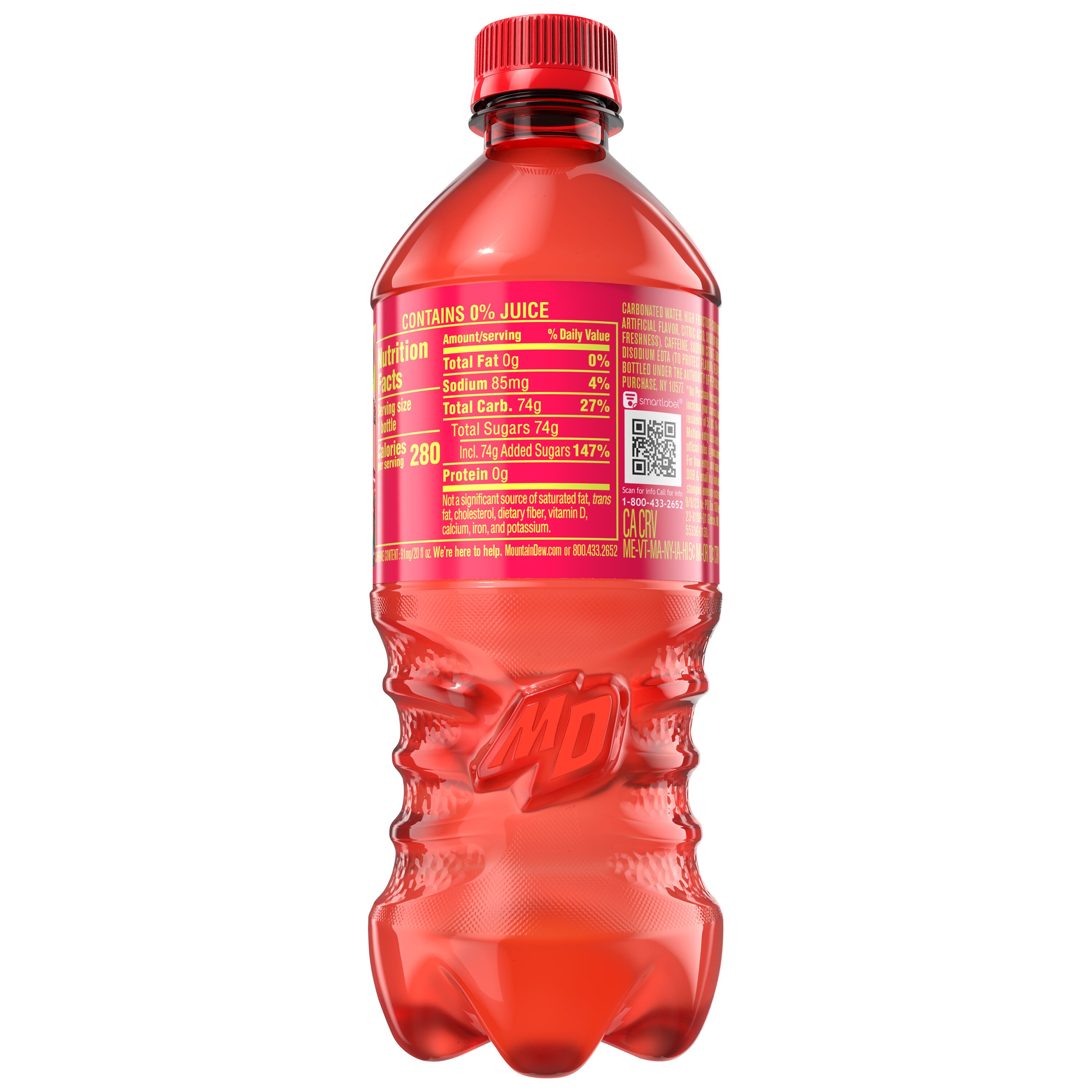 Mountain Dew, Baja Caribbean Splash, Dew With A Blast Of Natural And Artificial Guava Flavor thumbnail