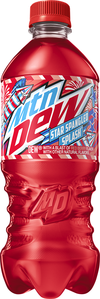 Mountain Dew, Star Spangled Splash, Dew With A Blast Of Red Berry Flavor thumbnail