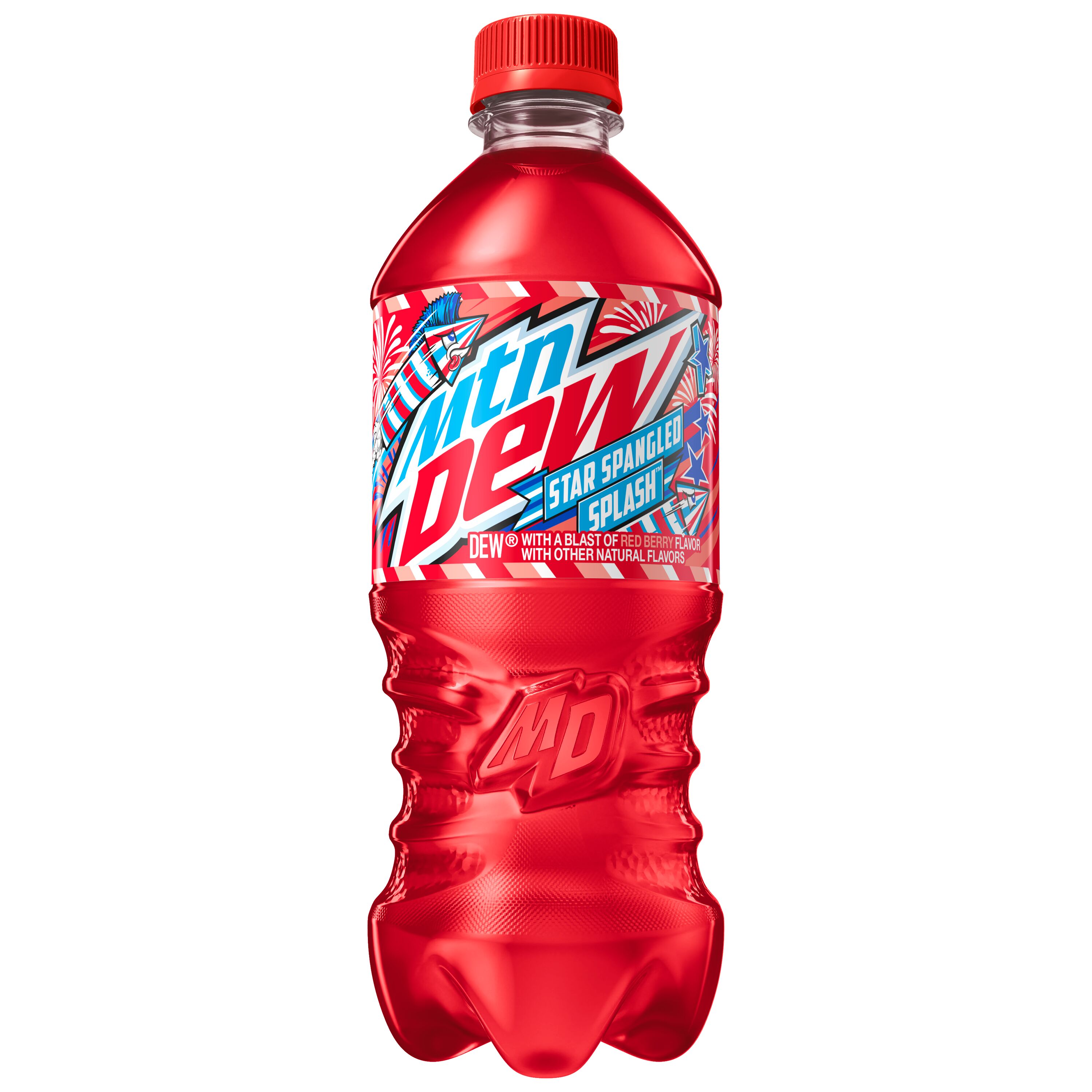 Mountain Dew, Star Spangled Splash, Dew With A Blast Of Red Berry Flavor