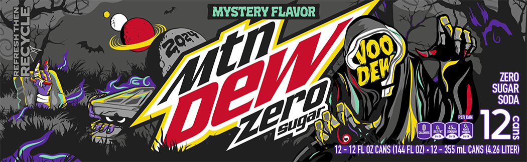 Mountain Dew, Zero Sugar, VooDew Mystery Flavor, Zero Sugar Soda thumbnail