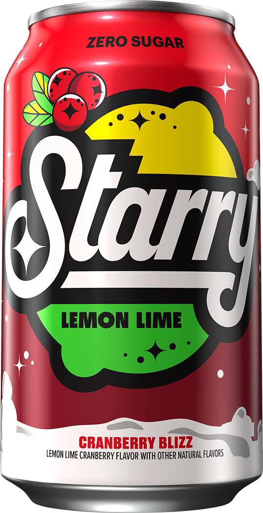 Starry, Zero Sugar, Cranberry Blizz, Lemon Lime Cranberry Flavored Soda thumbnail