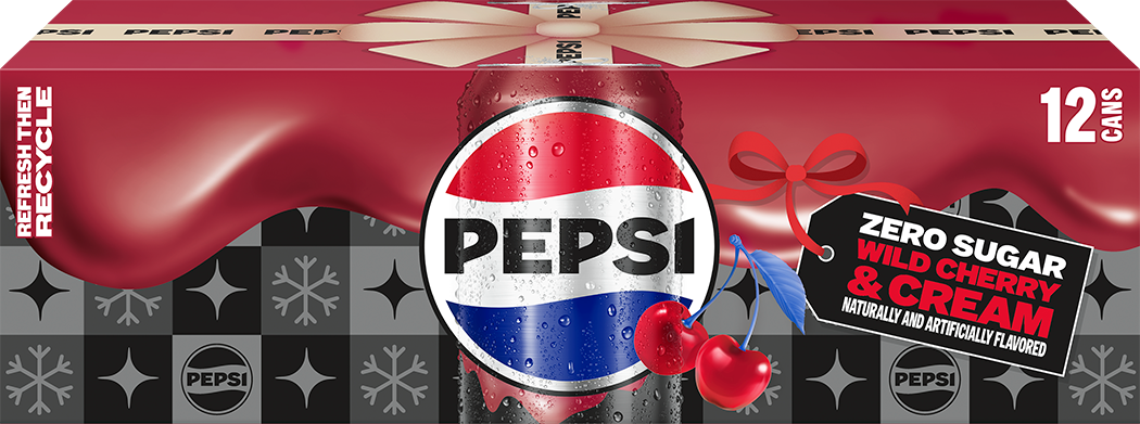 Pepsi, Zero Sugar, Wild Cherry & Cream Naturally And Artificially Flavored thumbnail