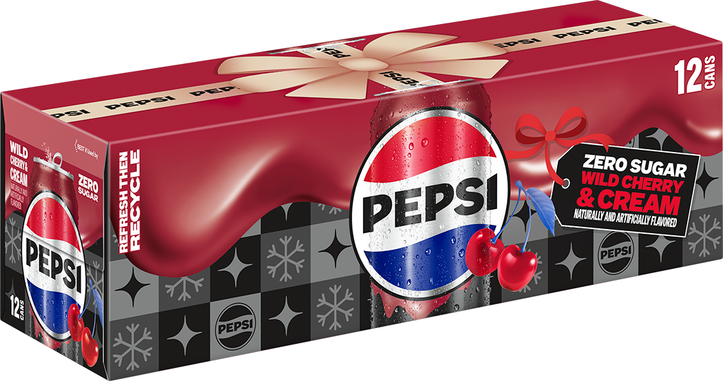 Pepsi, Zero Sugar, Wild Cherry & Cream Naturally And Artificially Flavored thumbnail