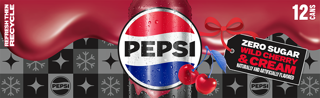 Pepsi, Zero Sugar, Wild Cherry & Cream Naturally And Artificially Flavored thumbnail