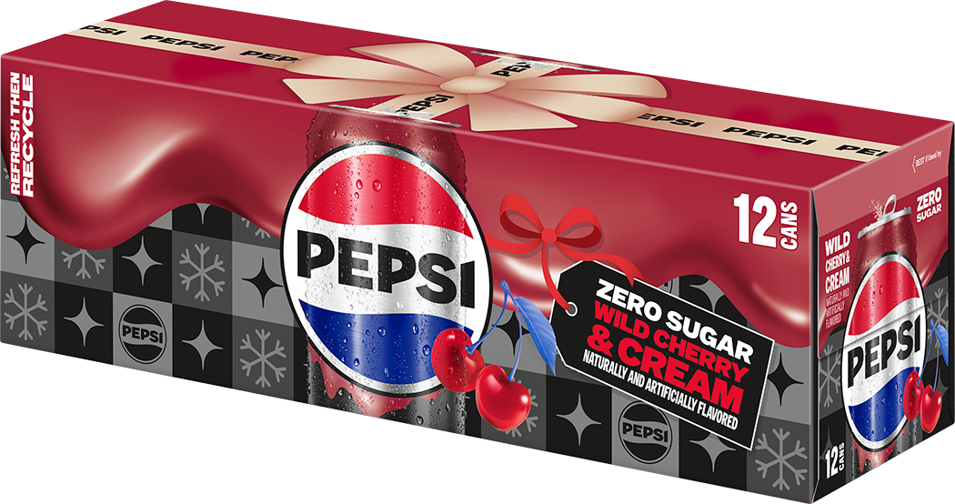 Pepsi, Zero Sugar, Wild Cherry & Cream Naturally And Artificially Flavored thumbnail