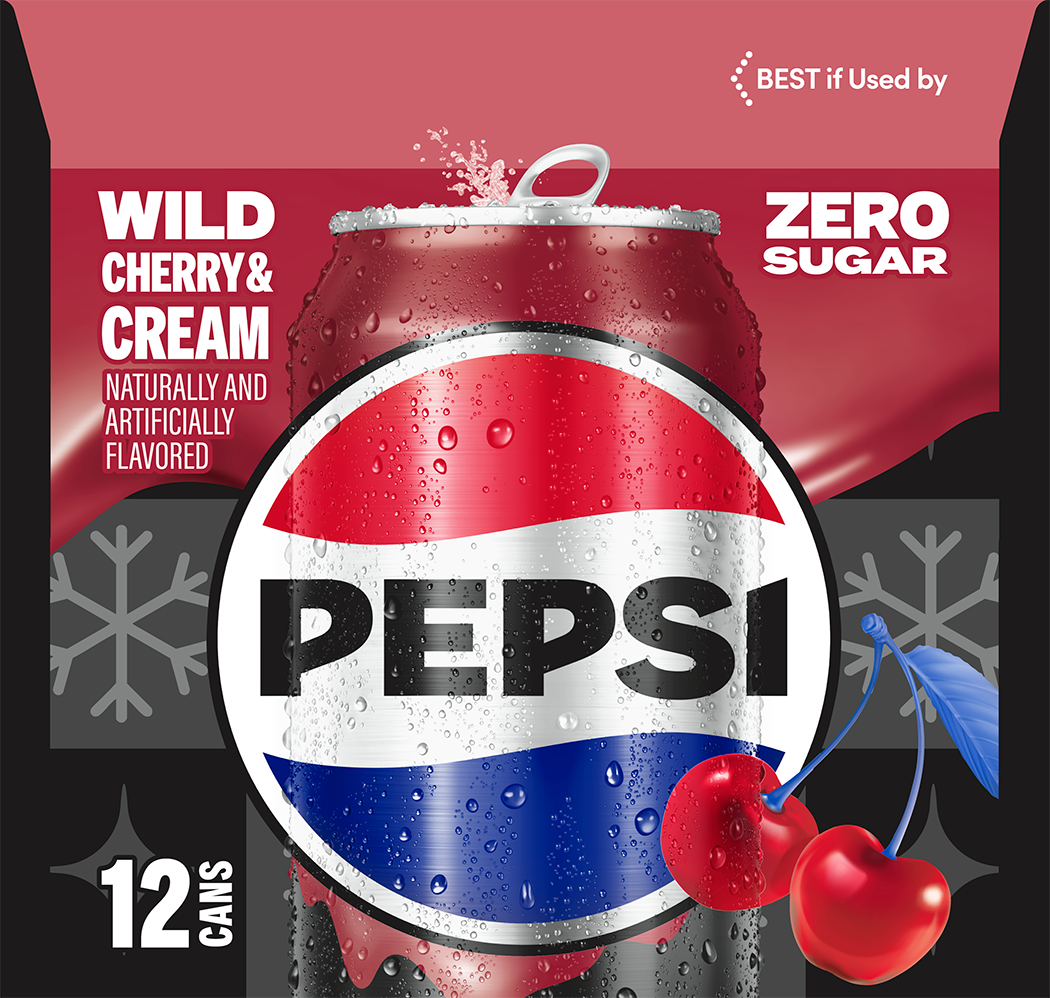 Pepsi, Zero Sugar, Wild Cherry & Cream Naturally And Artificially Flavored thumbnail