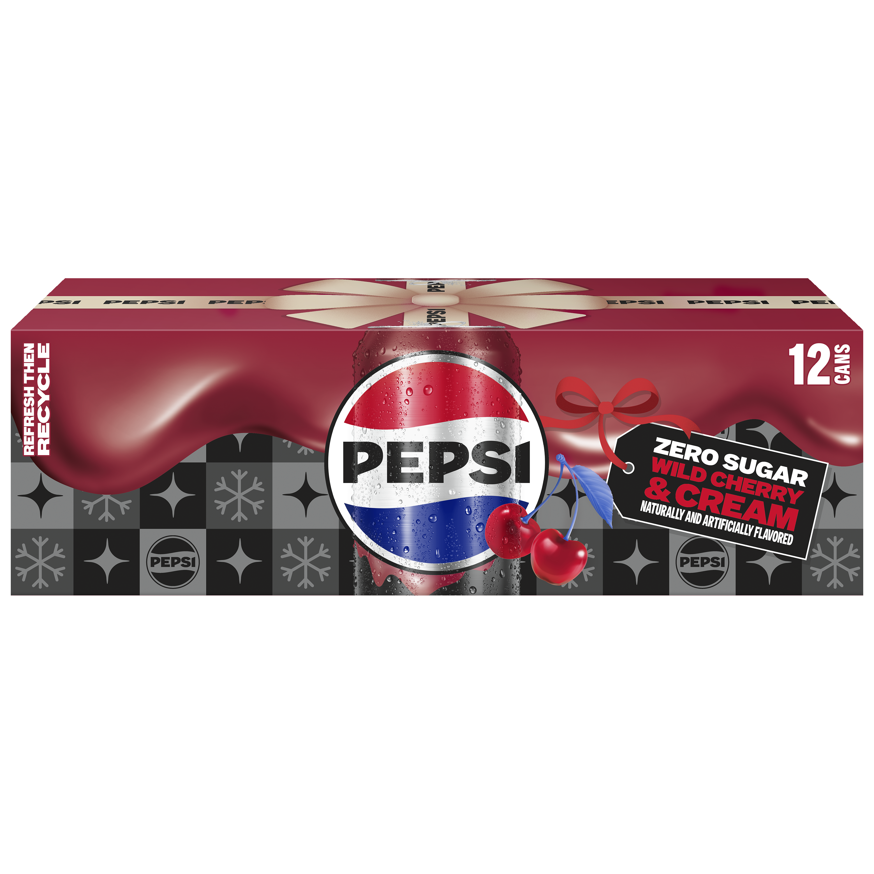 Pepsi, Zero Sugar, Wild Cherry & Cream Naturally And Artificially Flavored
