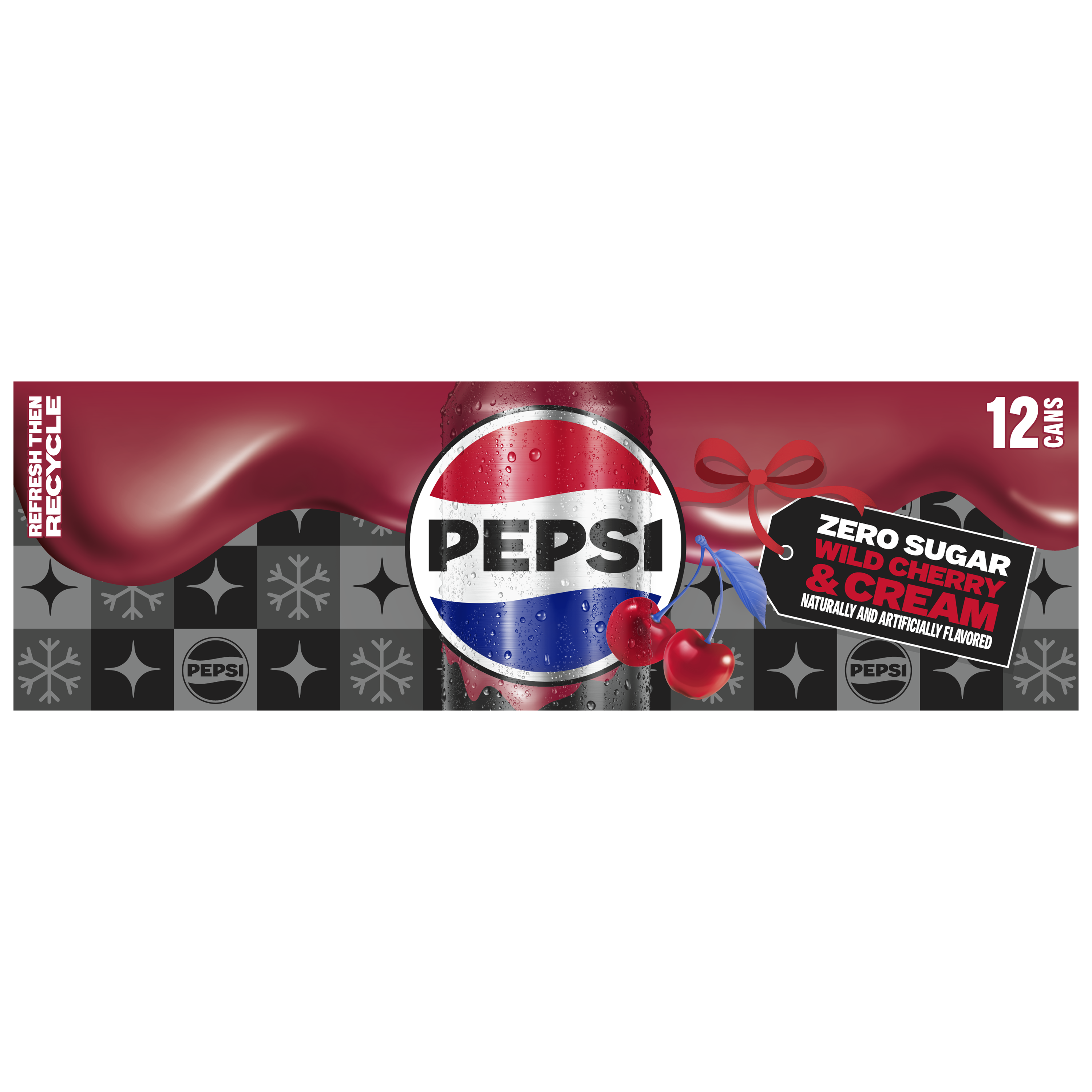 Pepsi, Zero Sugar, Wild Cherry & Cream Naturally And Artificially Flavored thumbnail