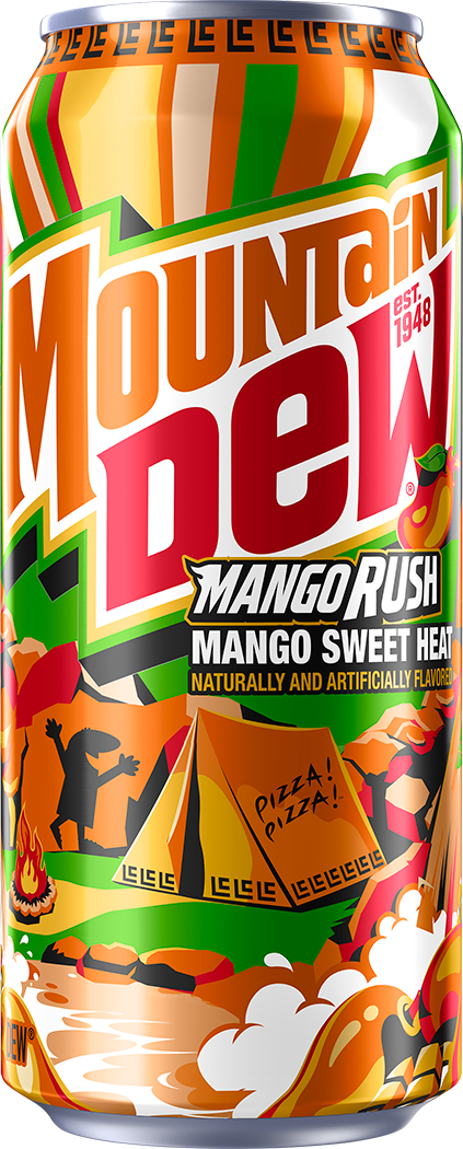 Mountain Dew, Mango Rush, Mango Sweet Heat, Naturally And Artificially Flavored Dew thumbnail