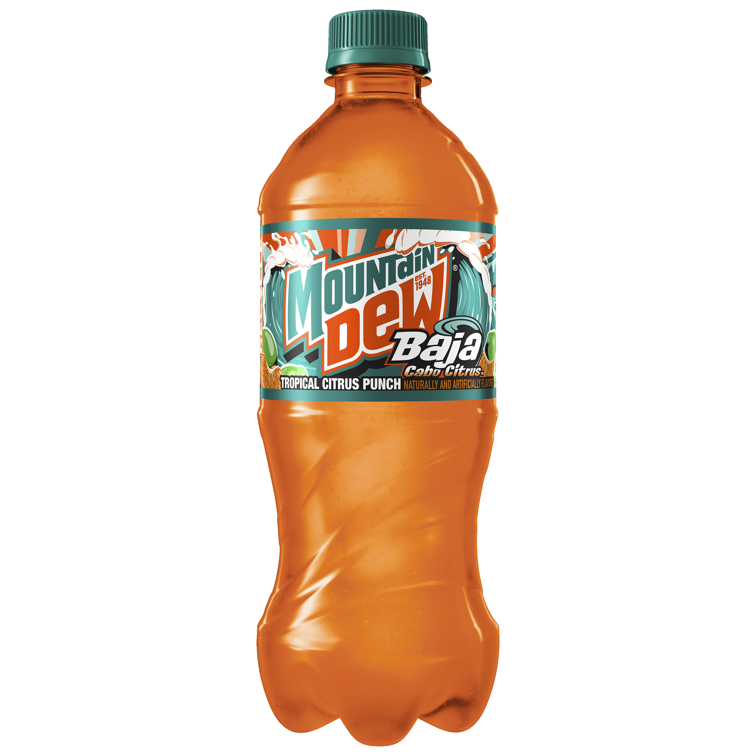Mountain Dew, Baja Cabo Citrus, Tropical Citrus Punch Naturally And Artificially Flavored Dew