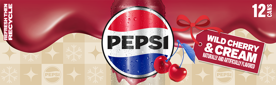 Pepsi, Wild Cherry & Cream Naturally And Artificially Flavored thumbnail